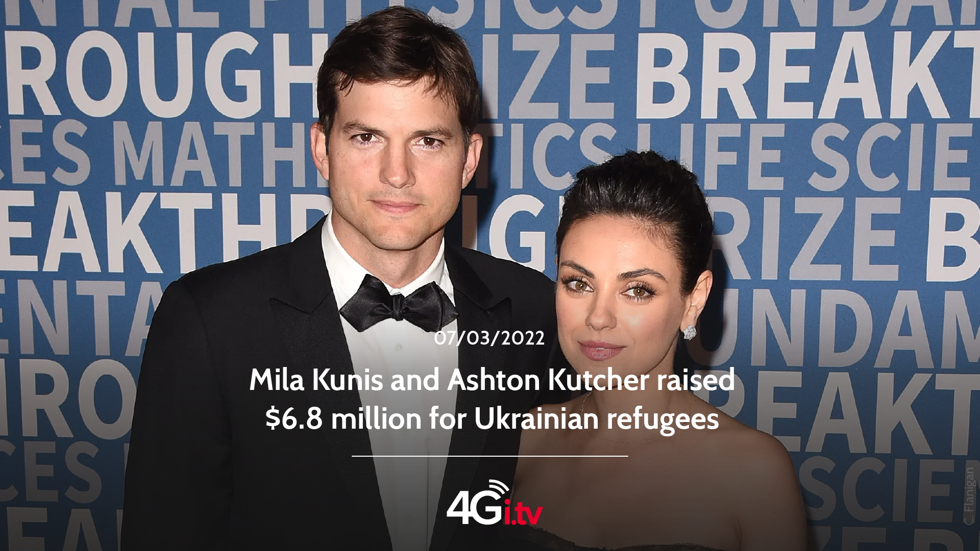 Read more about the article Mila Kunis and Ashton Kutcher raised $6.8 million for Ukrainian refugees