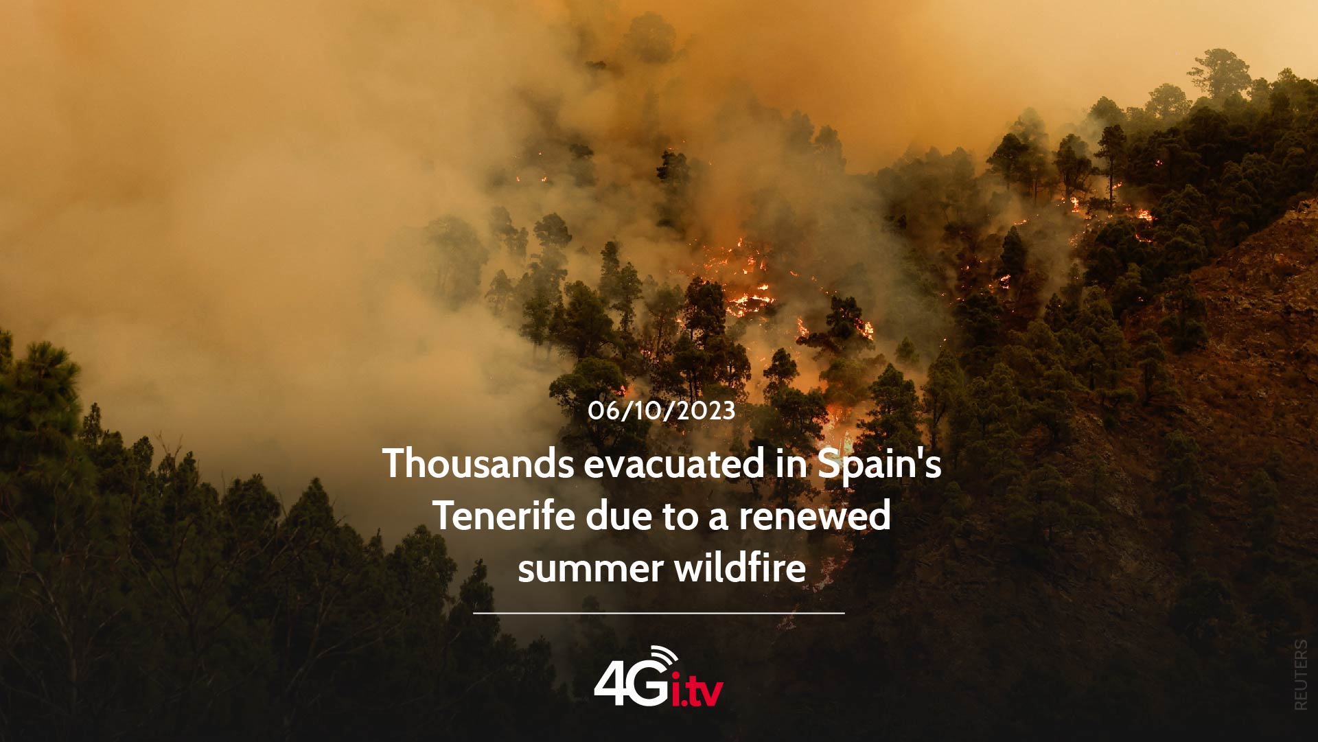 Подробнее о статье Thousands evacuated in Spain’s Tenerife due to a renewed summer wildfire