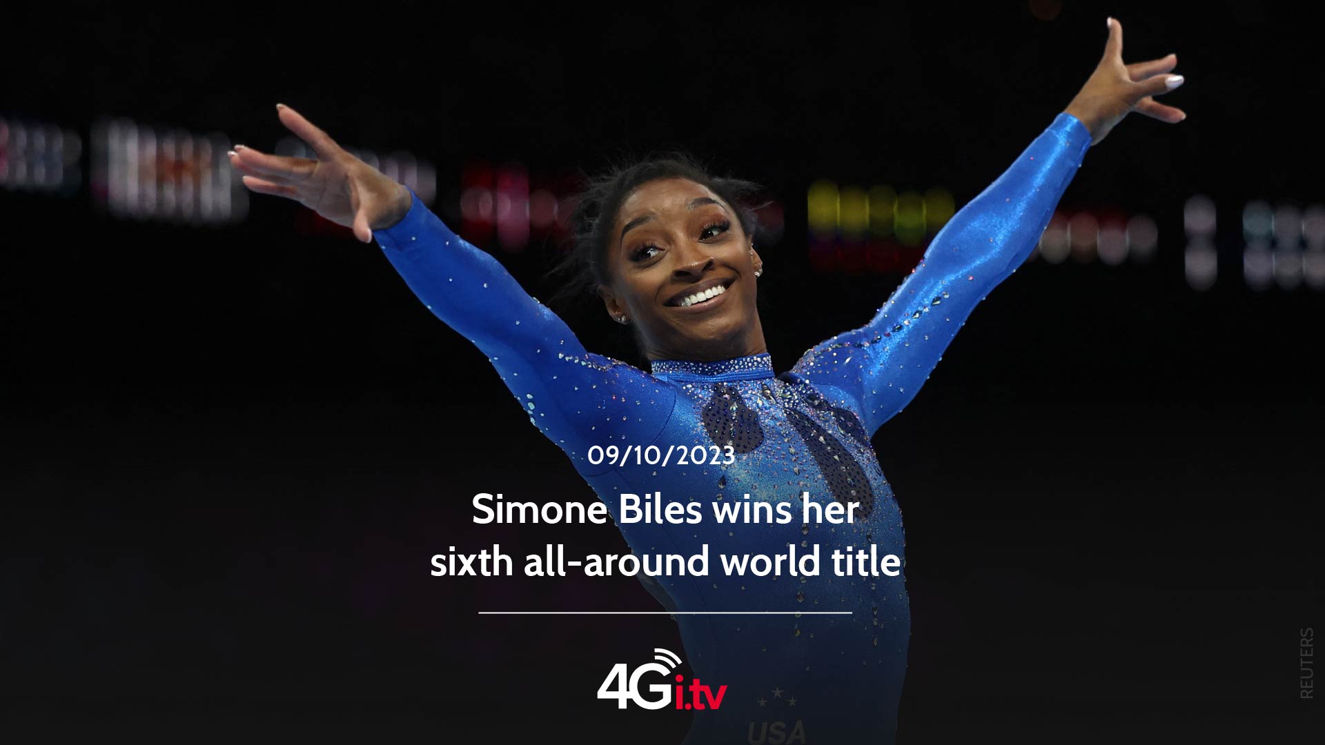 Read more about the article Simone Biles wins her sixth all-around world title