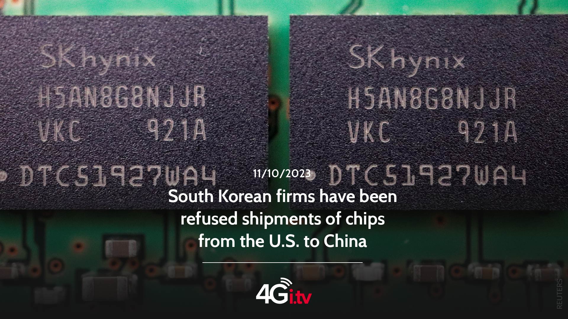 Read more about the article South Korean firms have been refused shipments of chips from the U.S. to China