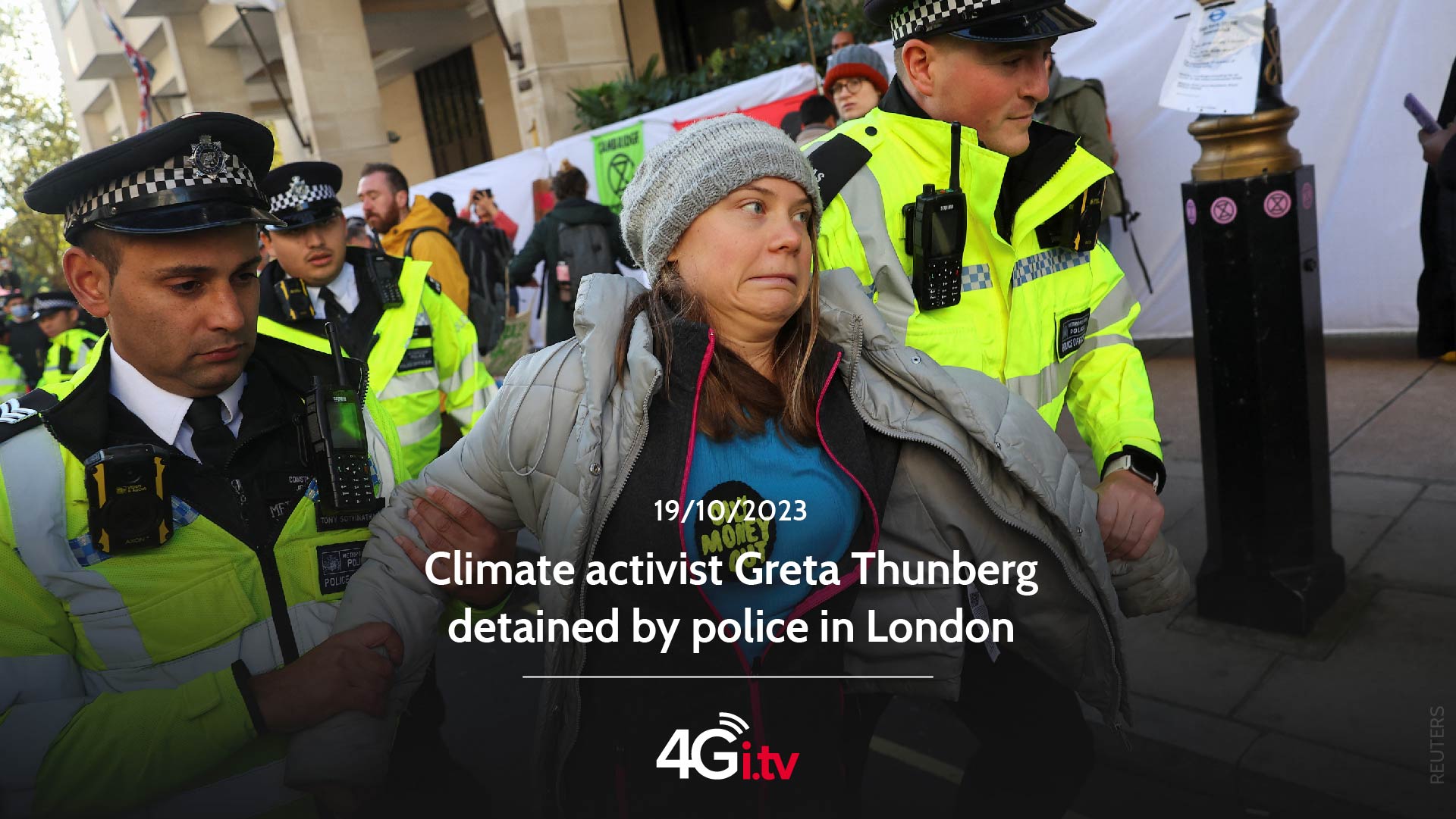 Read more about the article Climate activist Greta Thunberg detained by police in London