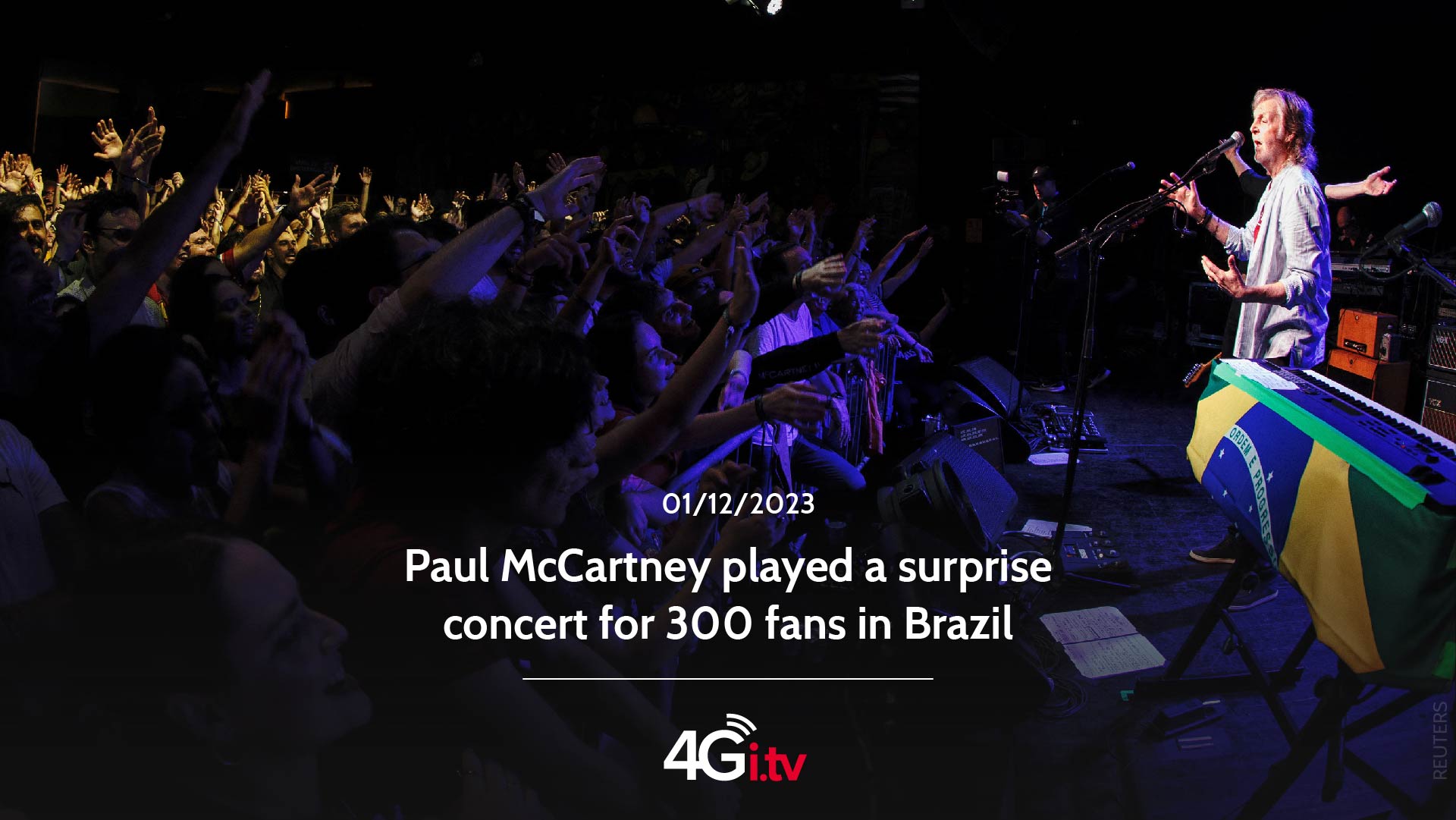 Lee más sobre el artículo Paul McCartney played a surprise concert for 300 fans in Brazil