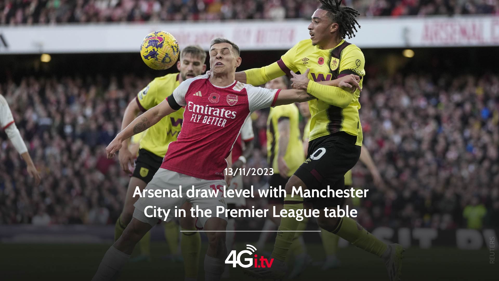 Read more about the article Arsenal draw level with Manchester City in the Premier League table