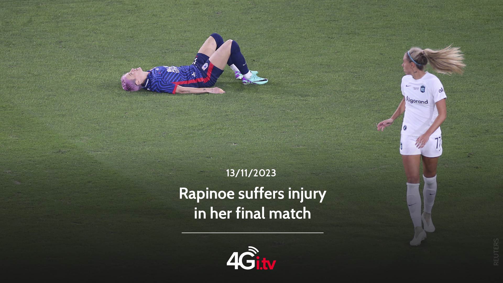 Read more about the article Rapinoe suffers injury in her final match