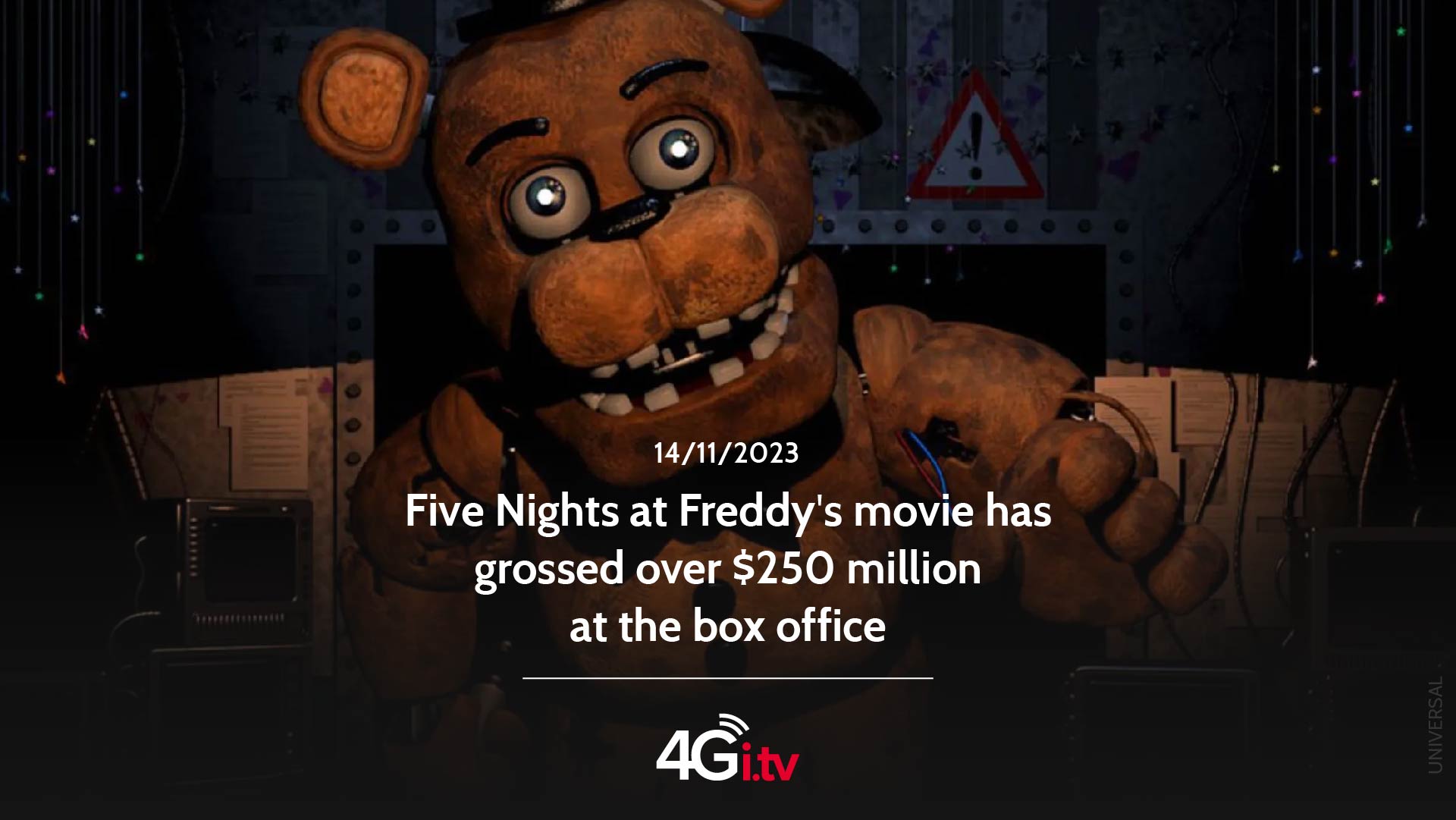 Read more about the article Five Nights at Freddy’s movie has grossed over $250 million at the box office