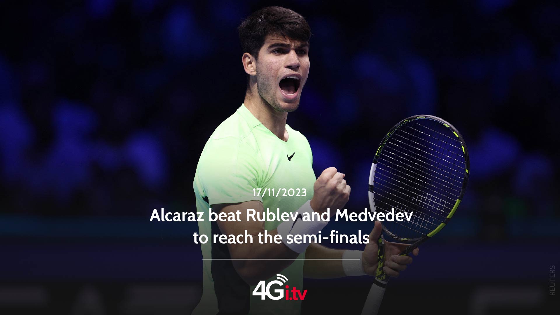 Подробнее о статье Alcaraz beat Rublev and Medvedev to reach the semi-finals