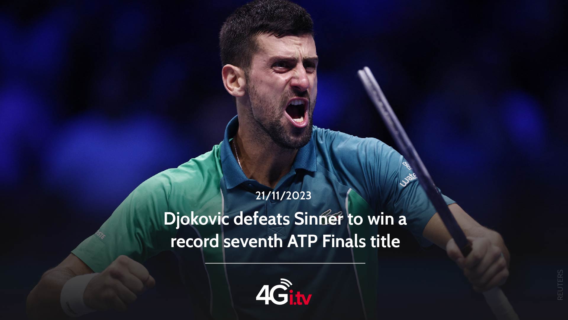 Lee más sobre el artículo Djokovic defeats Sinner to win a record seventh ATP Finals title