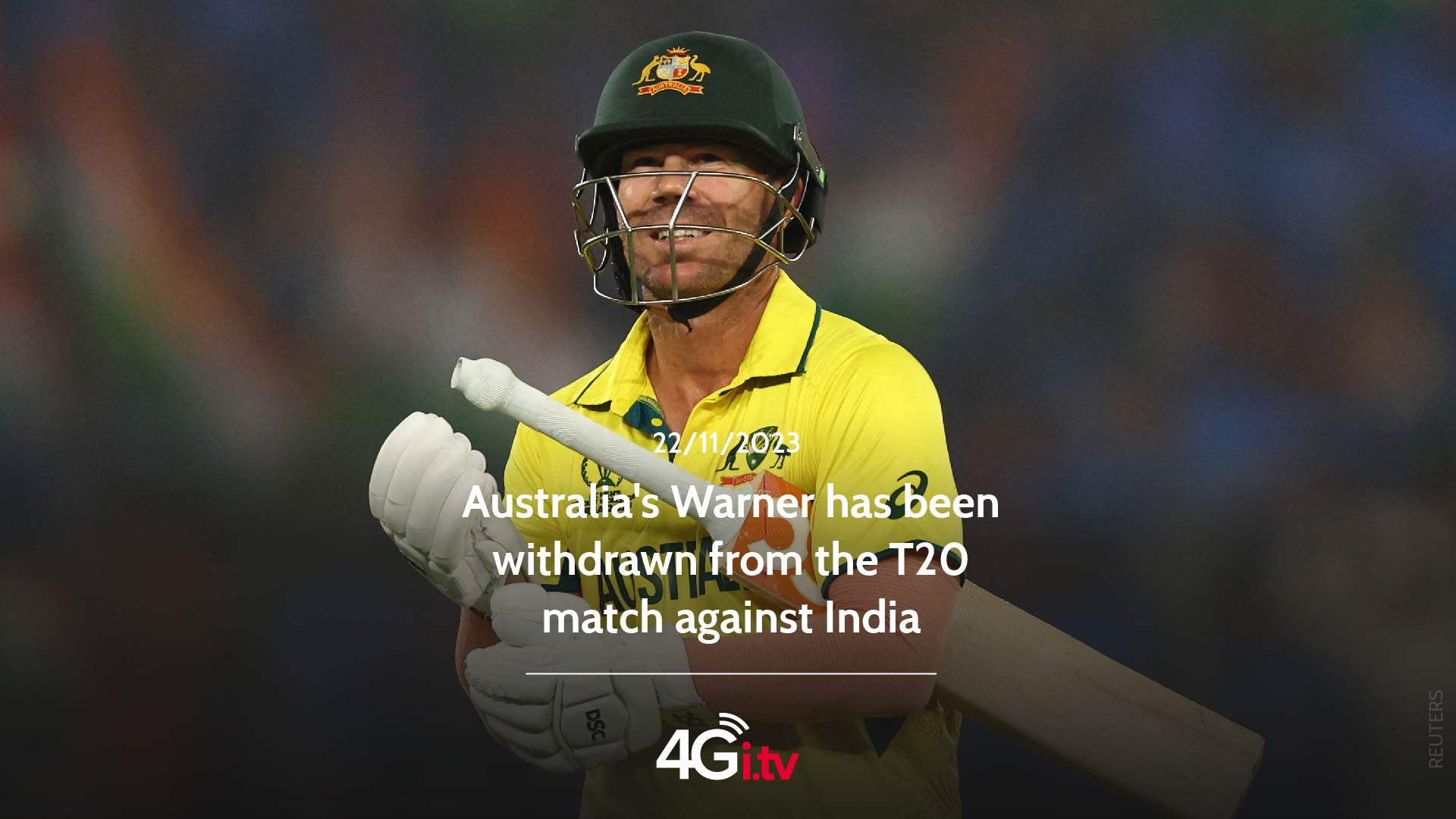 Read more about the article Australia’s Warner has been withdrawn from the T20 match against India