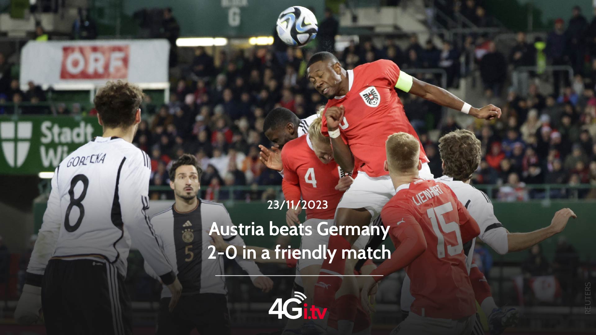 Read more about the article Austria beats Germany 2-0 in a friendly match