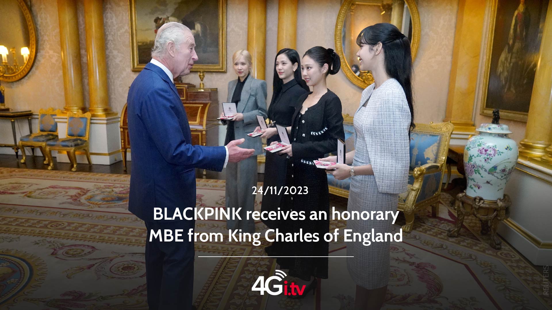 Подробнее о статье BLACKPINK receives an honorary MBE from King Charles of England