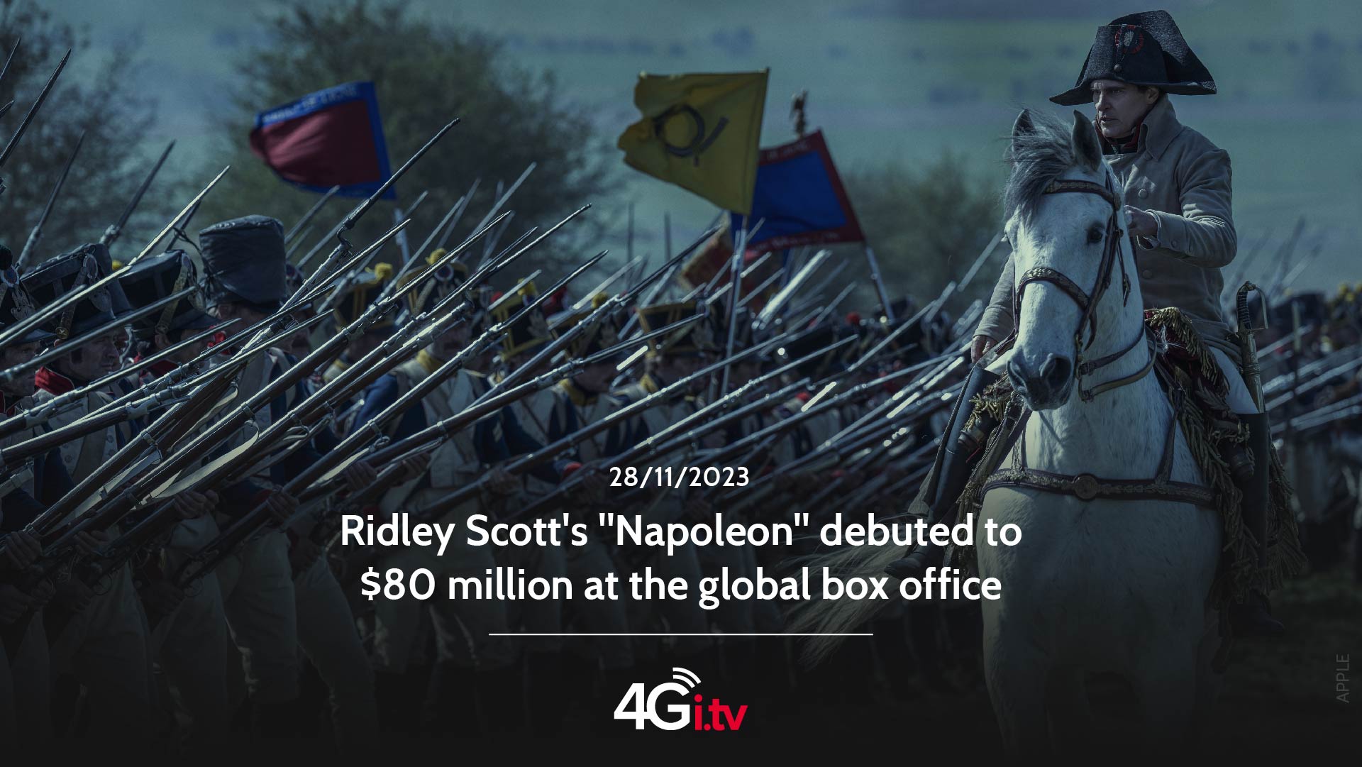 Lesen Sie mehr über den Artikel Ridley Scott’s “Napoleon” debuted to $80 million at the global box office