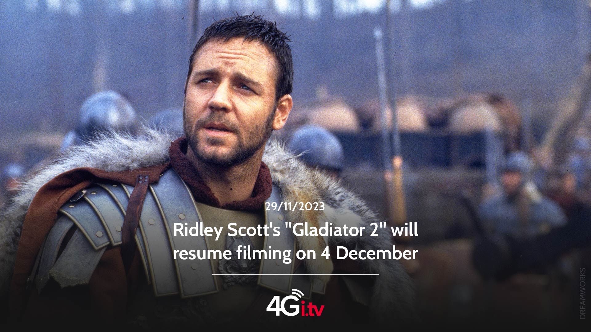 Read more about the article Ridley Scott’s “Gladiator 2” will resume filming on 4 December