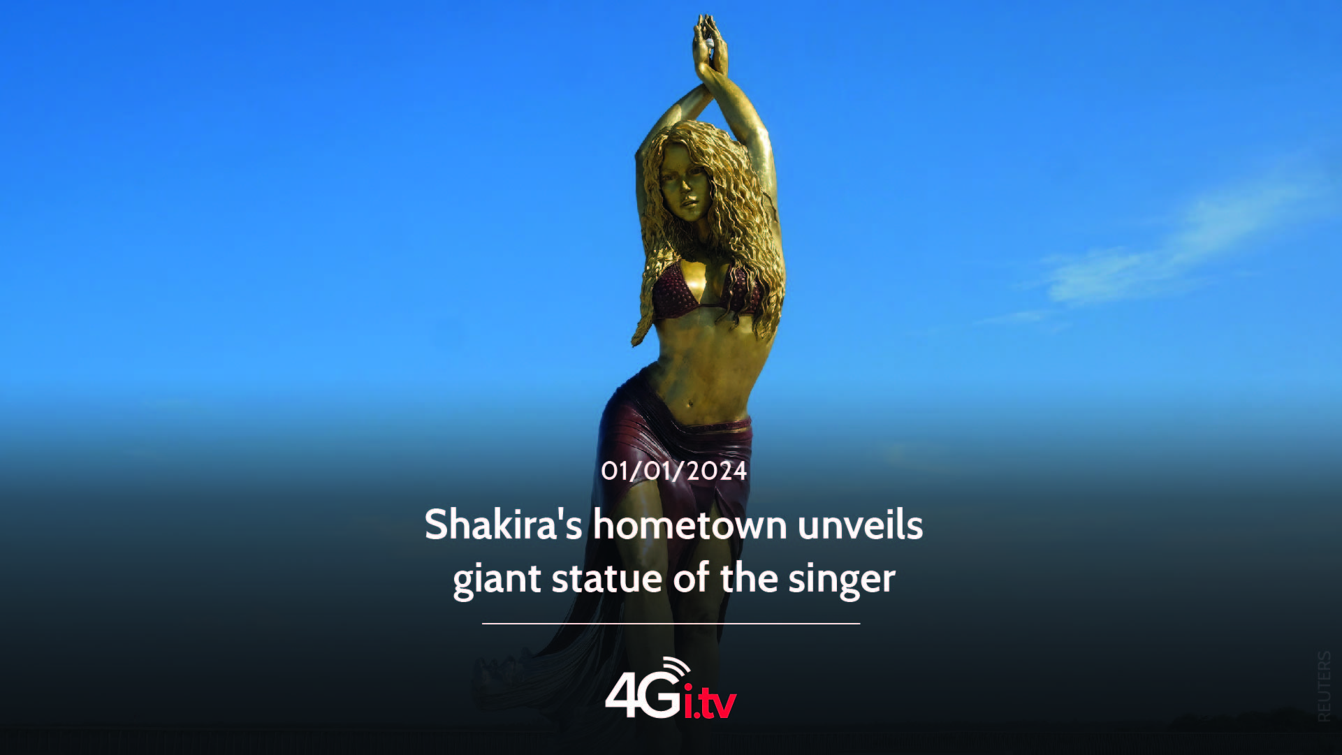 Lee más sobre el artículo Shakira’s hometown unveils giant statue of the singer