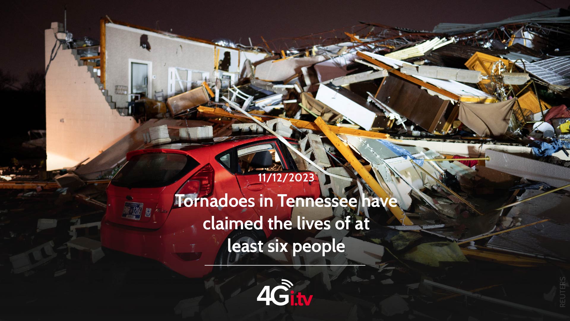 Подробнее о статье Tornadoes in Tennessee have claimed the lives of at least six people