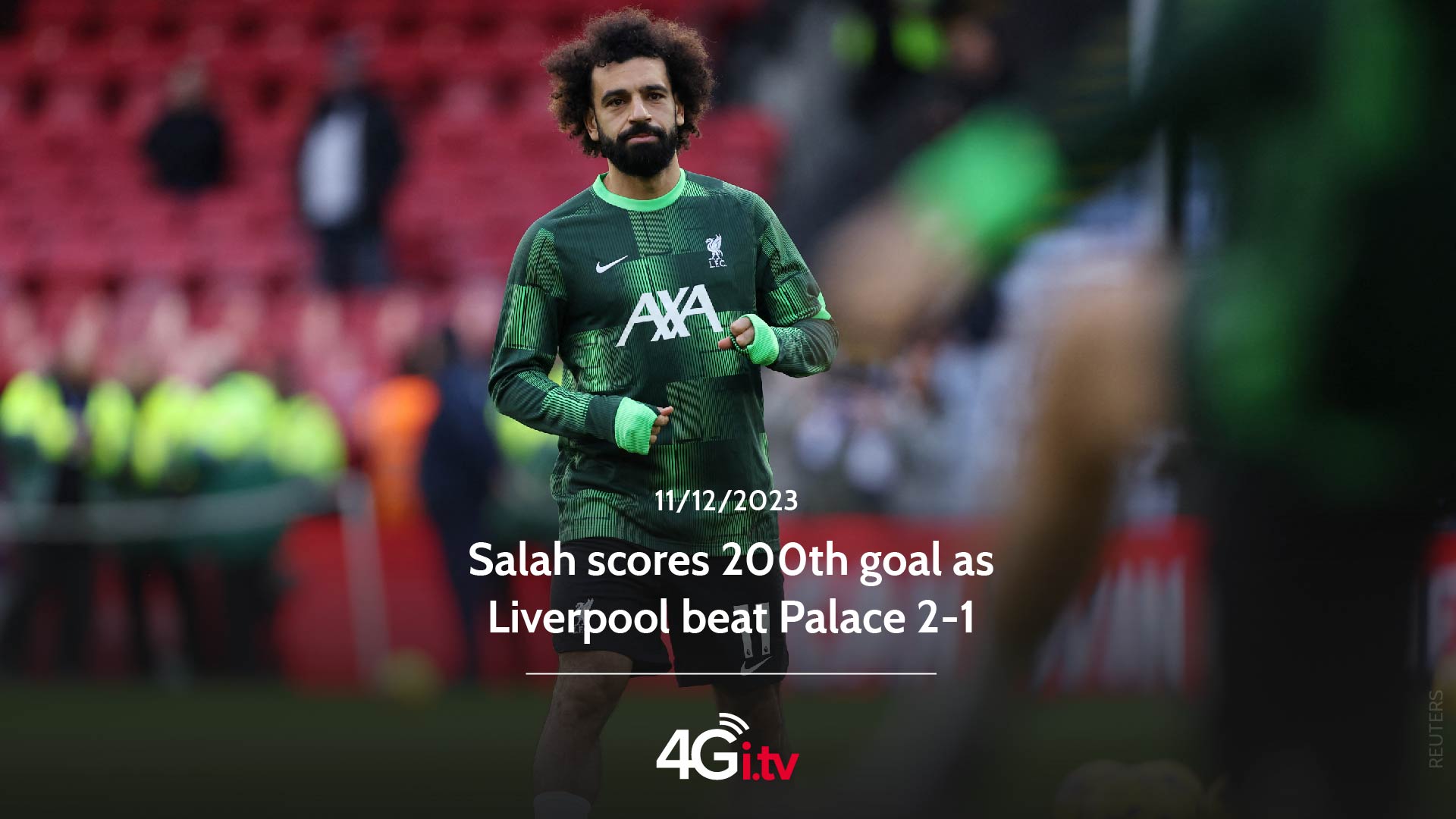 Read more about the article Salah scores 200th goal as Liverpool beat Palace 2-1