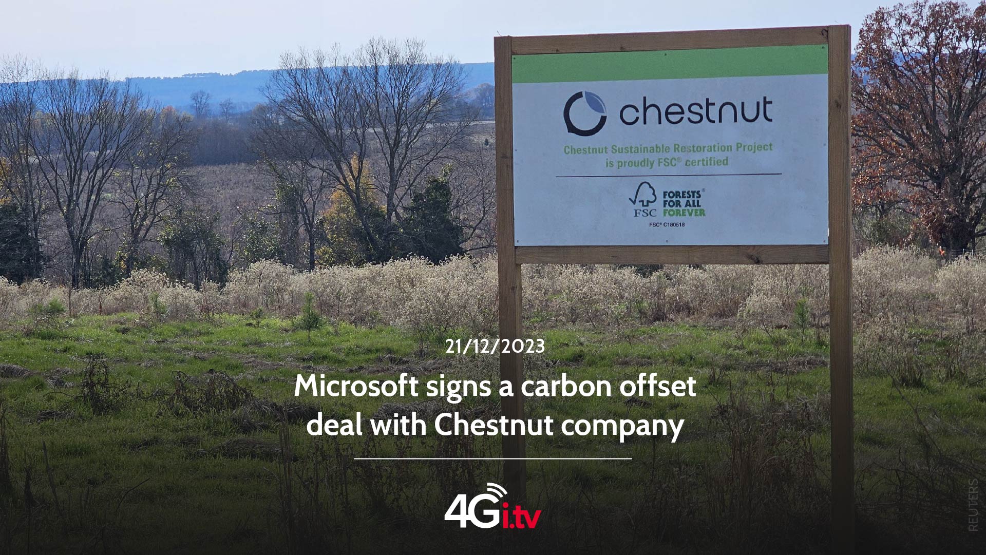 Read more about the article Microsoft signs a carbon offset deal with Chestnut company