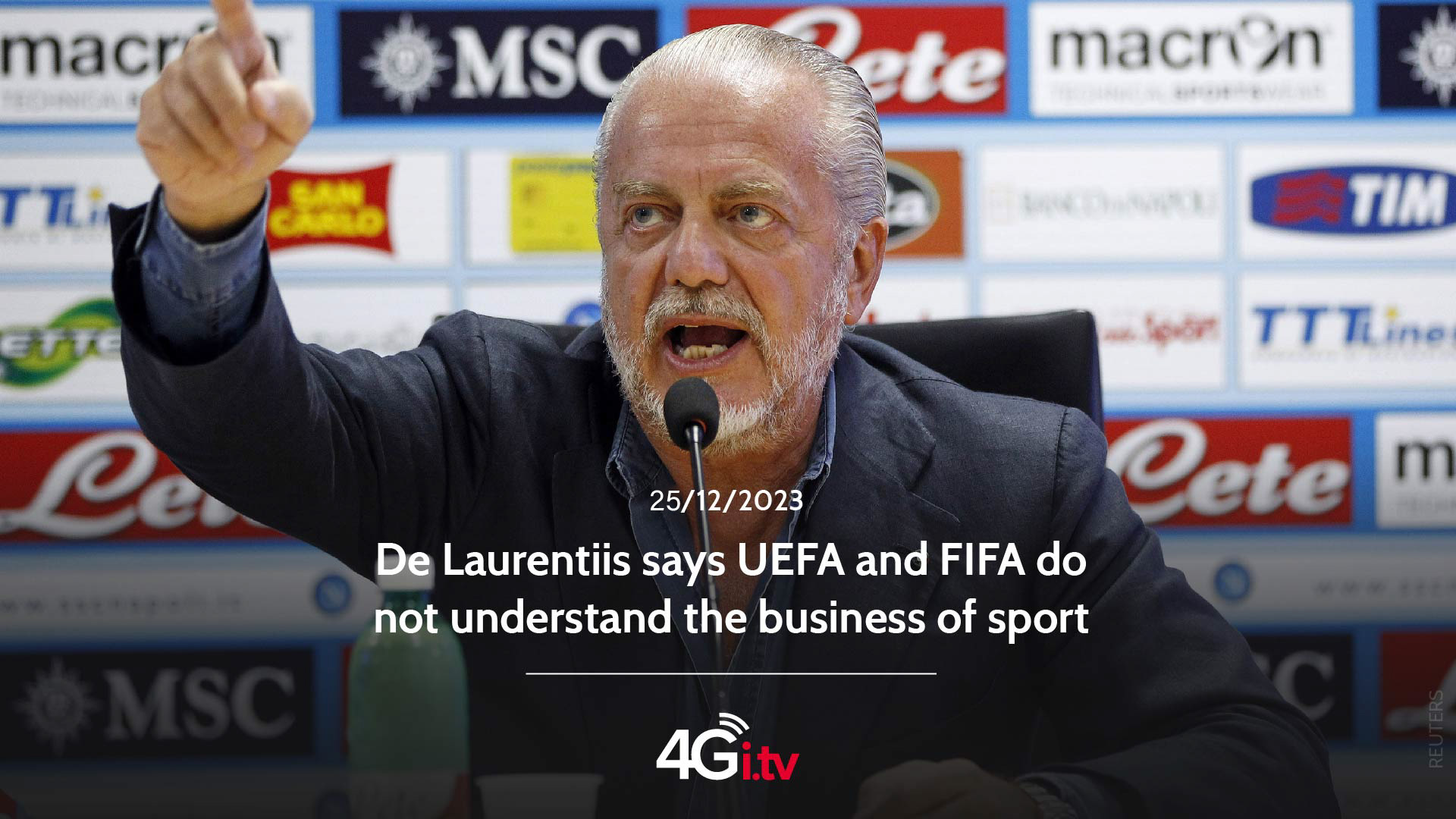 Read more about the article De Laurentiis says UEFA and FIFA do not understand the business of sport