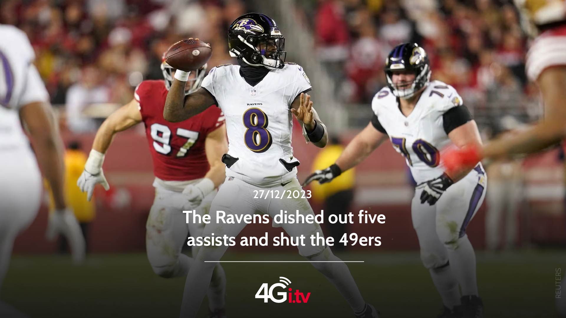 Read more about the article The Ravens dished out five assists and shut the 49ers