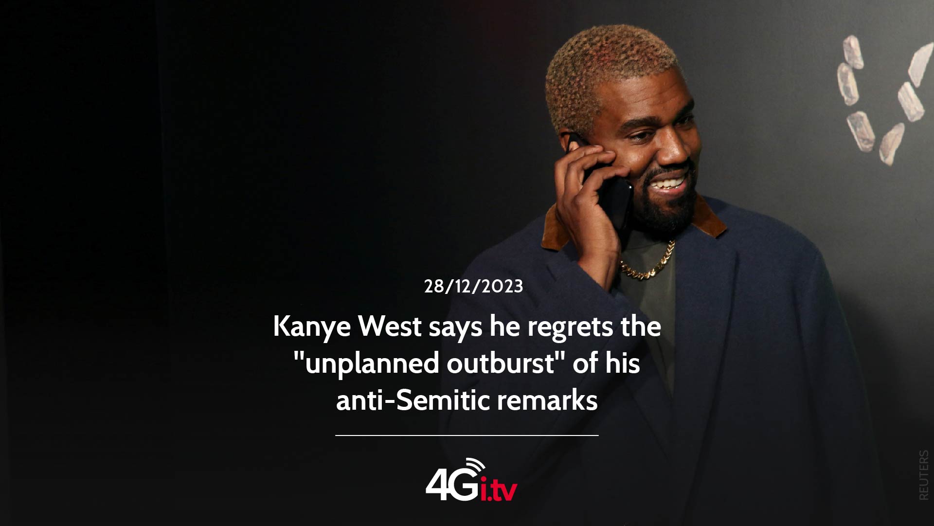 Read more about the article Kanye West says he regrets the “unplanned outburst” of his anti-Semitic remarks