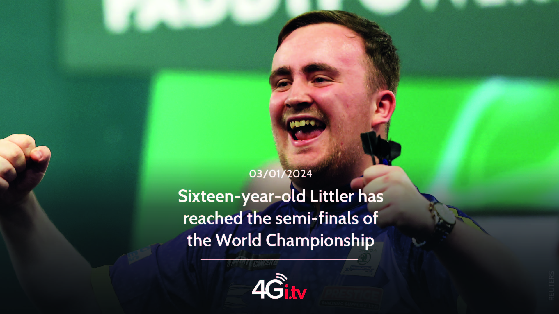 Read more about the article Sixteen-year-old Littler has reached the semi-finals of the World Championship