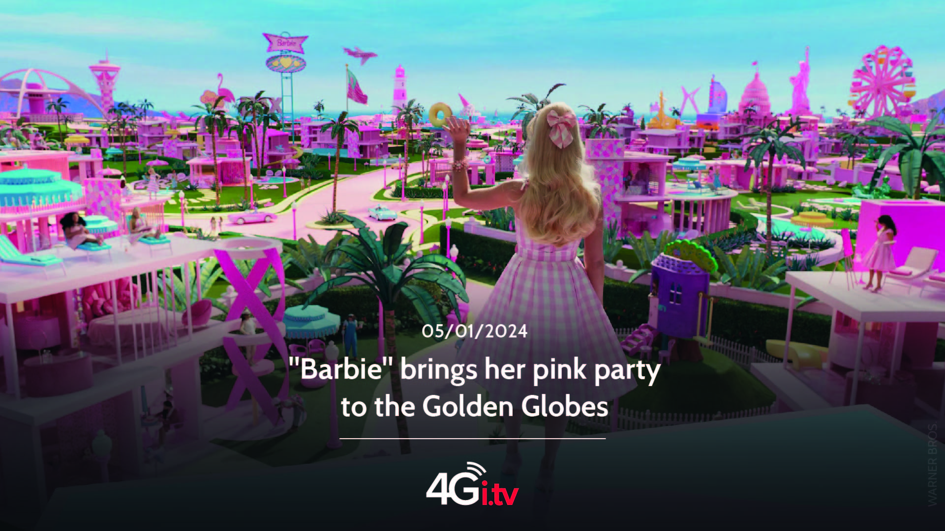 Подробнее о статье “Barbie” brings her pink party to the Golden Globes