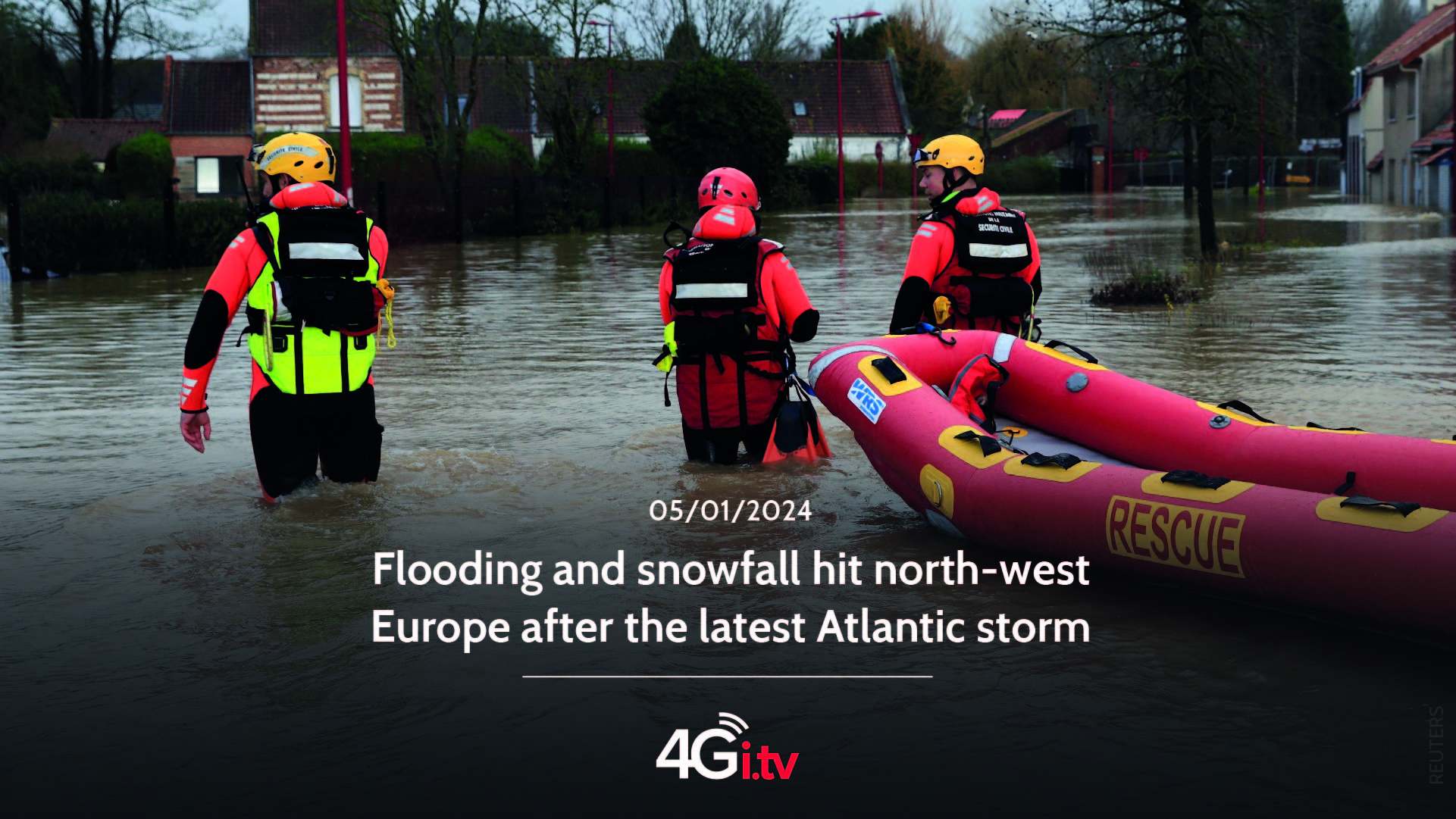 Read more about the article Flooding and snowfall hit north-west Europe after the latest Atlantic storm