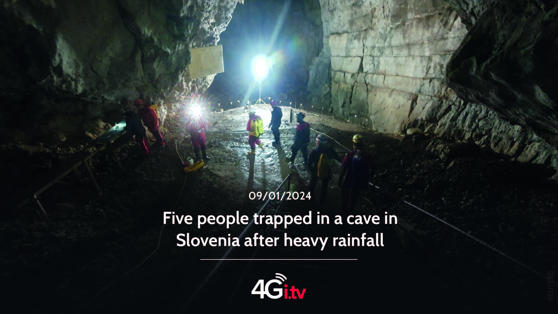 Подробнее о статье Five people trapped in a cave in Slovenia after heavy rainfall