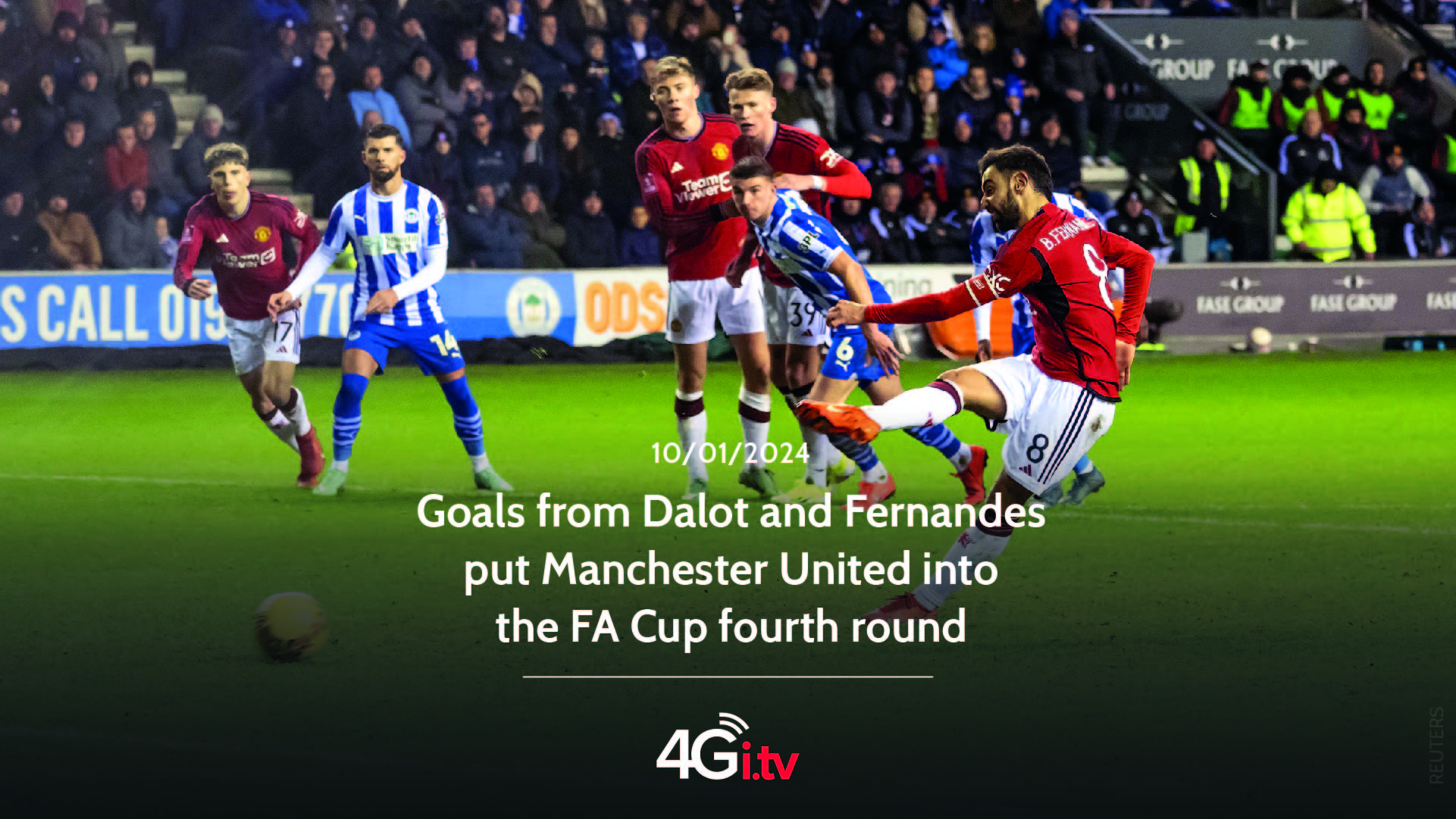 Read more about the article Goals from Dalot and Fernandes put Manchester United into the FA Cup fourth round