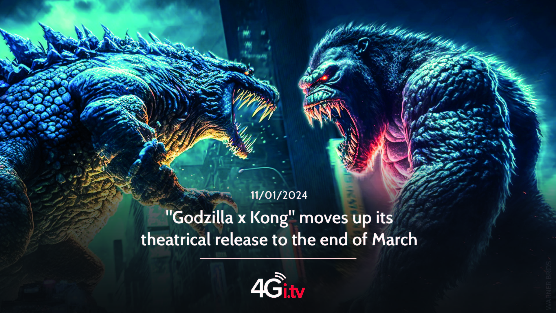 Lee más sobre el artículo “Godzilla x Kong” moves up its theatrical release to the end of March