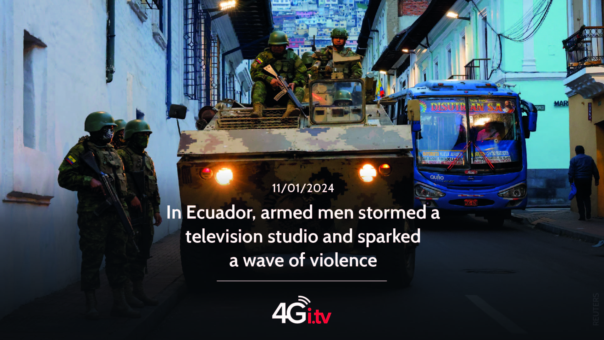 Lee más sobre el artículo In Ecuador, armed men stormed a television studio and sparked a wave of violence