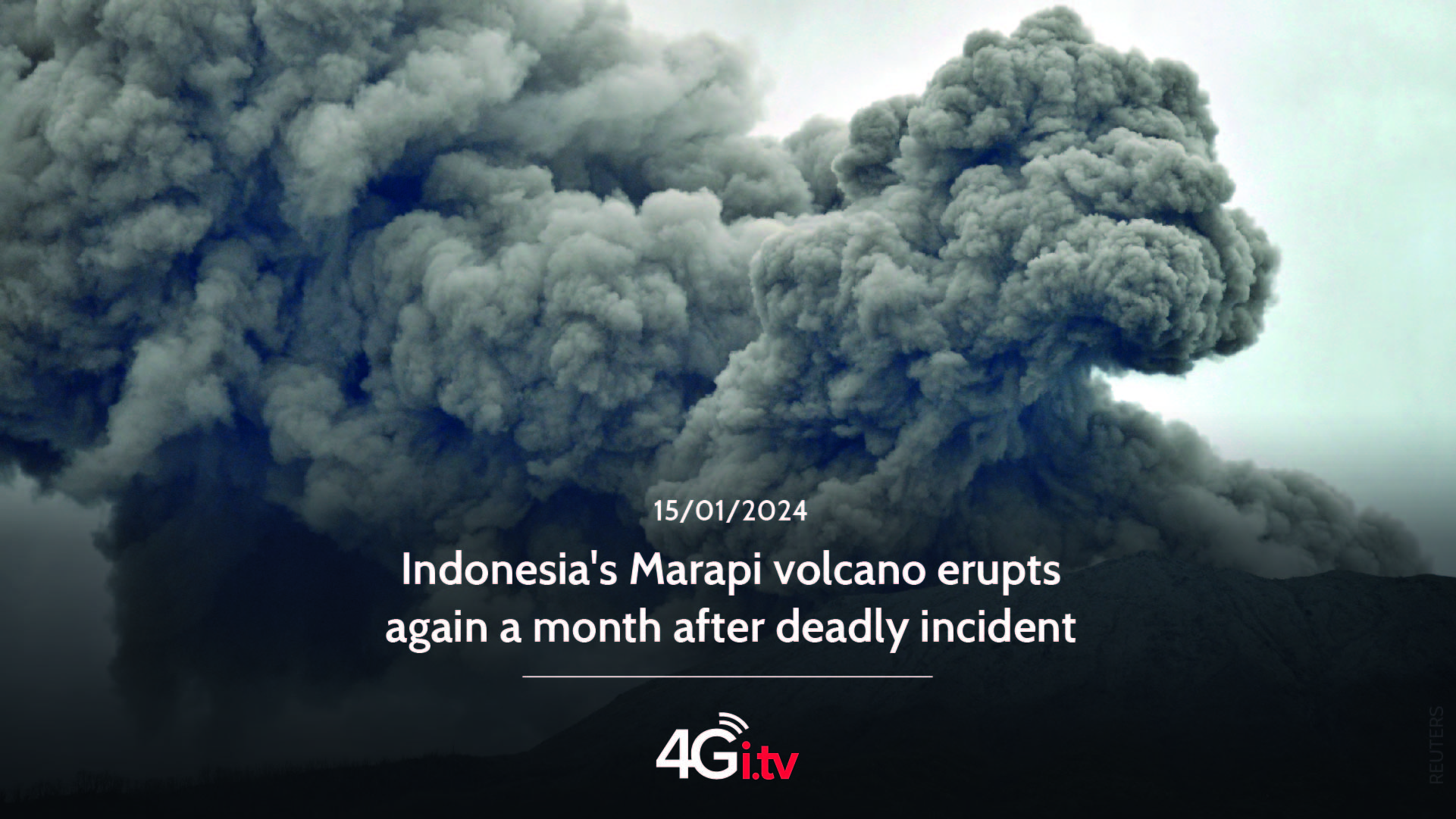 Read more about the article Indonesia’s Marapi volcano erupts again a month after deadly incident 