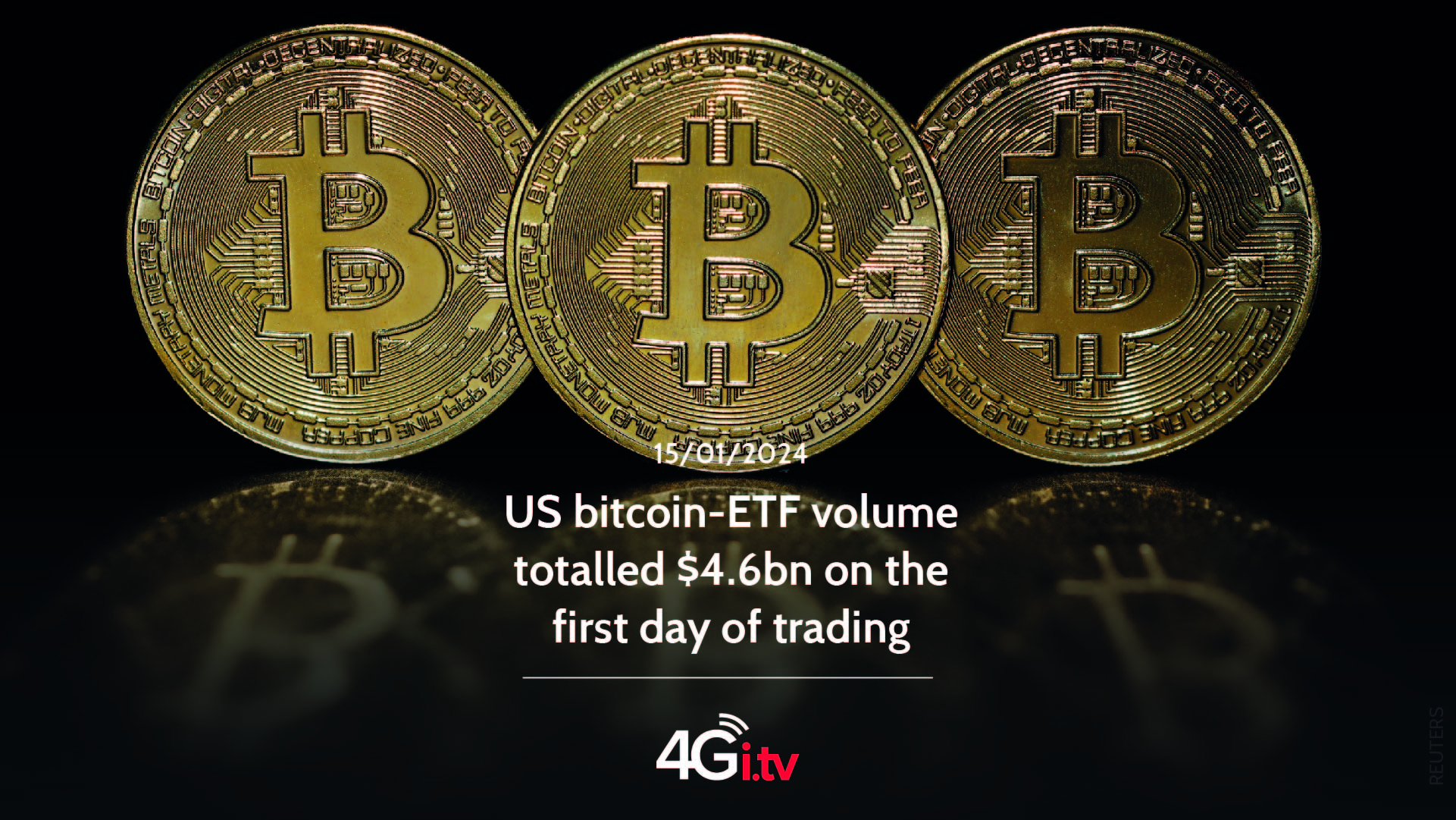 Read more about the article US bitcoin-ETF volume totalled $4.6bn on the first day of trading