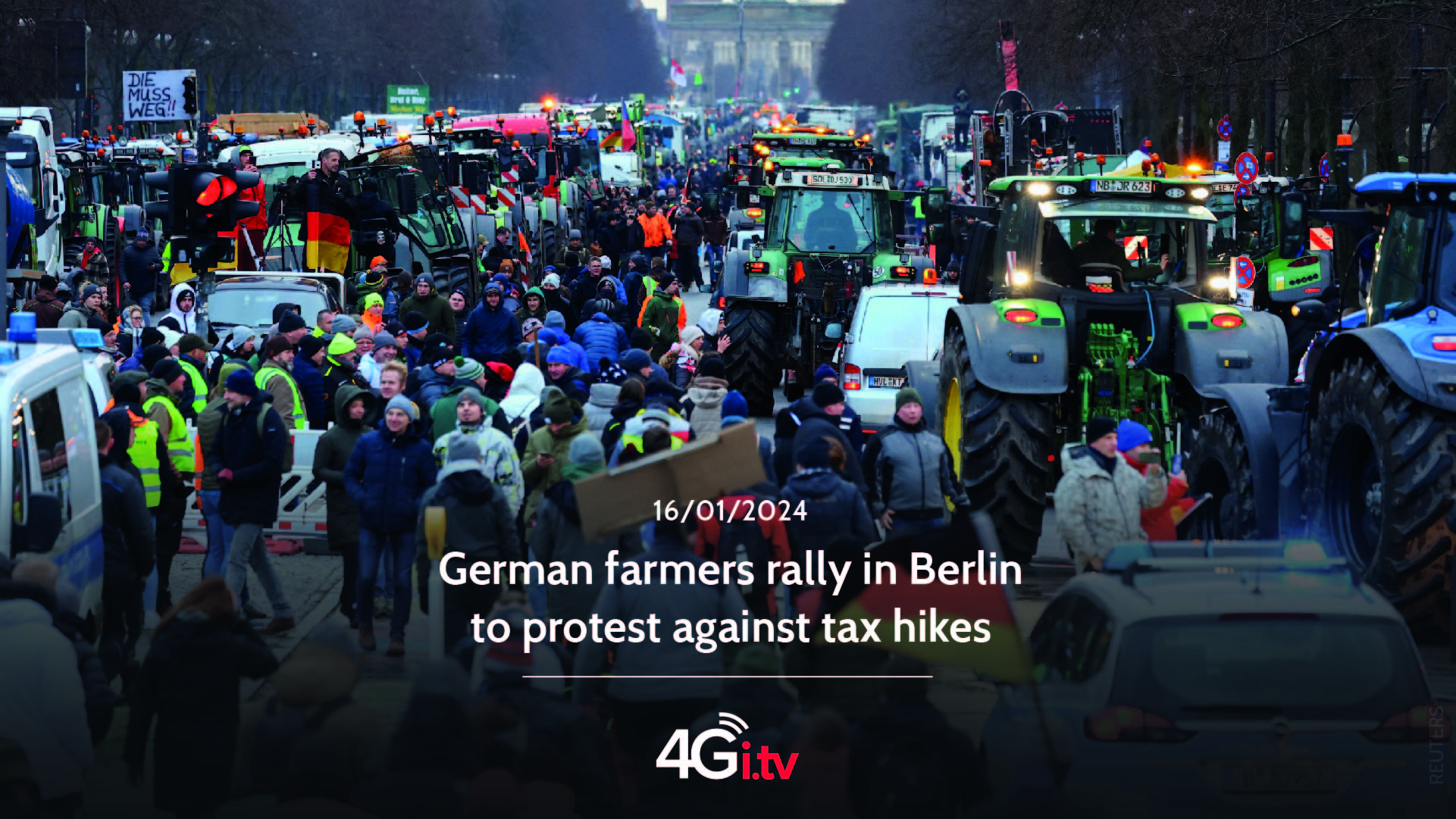 Read more about the article German farmers rally in Berlin to protest against tax hikes