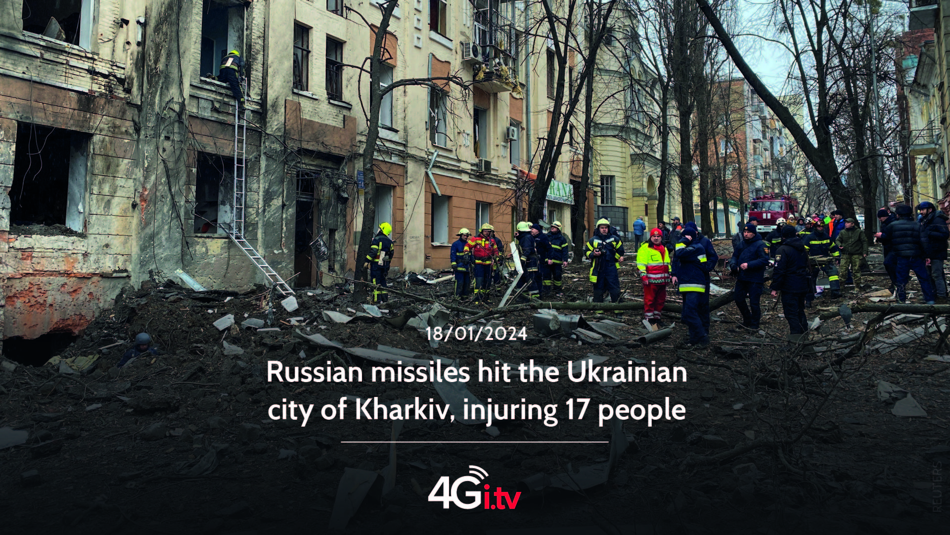 Read more about the article Russian missiles hit the Ukrainian city of Kharkiv, injuring 17 people