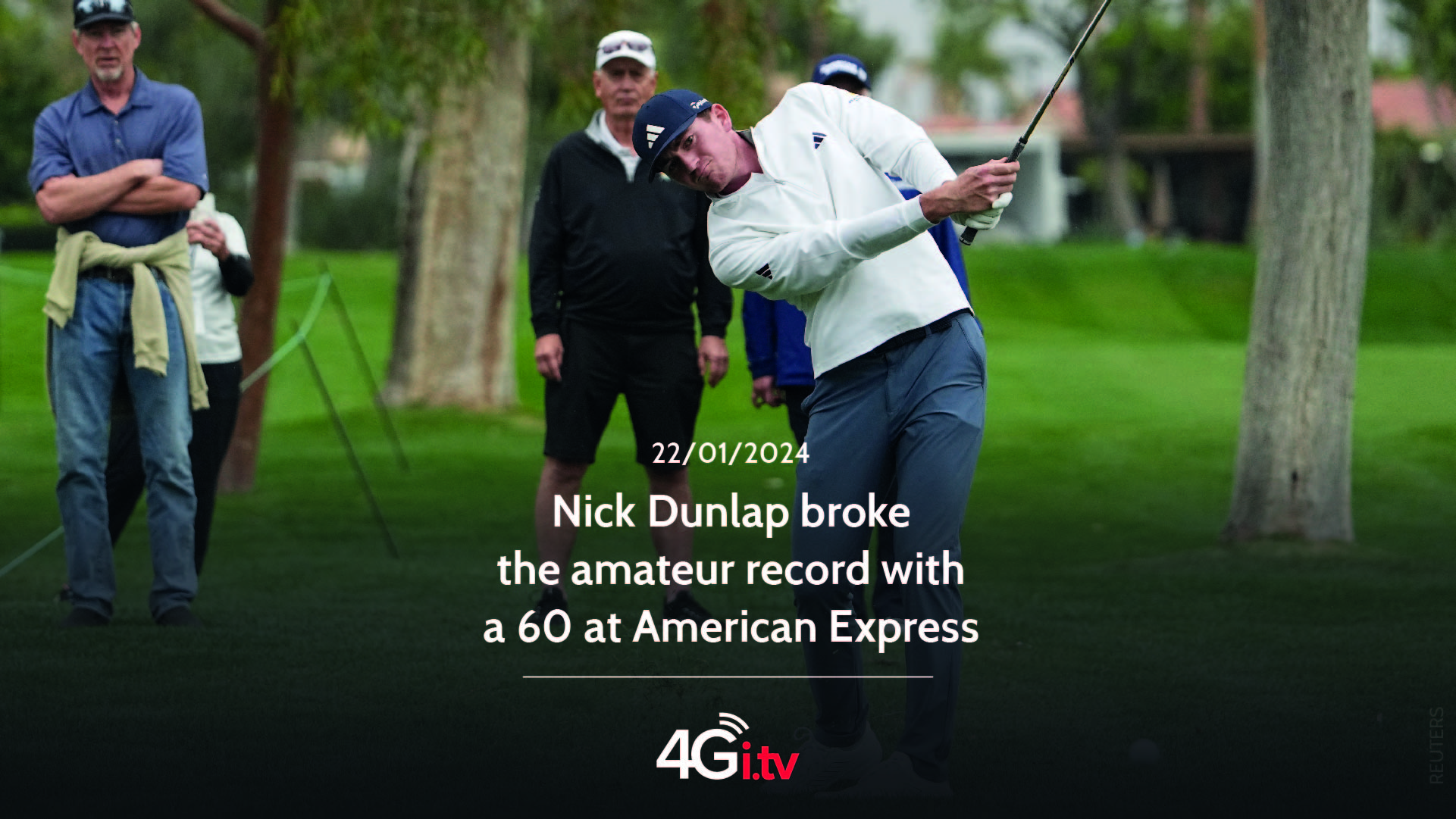 Read more about the article Nick Dunlap broke the amateur record with a 60 at American Express