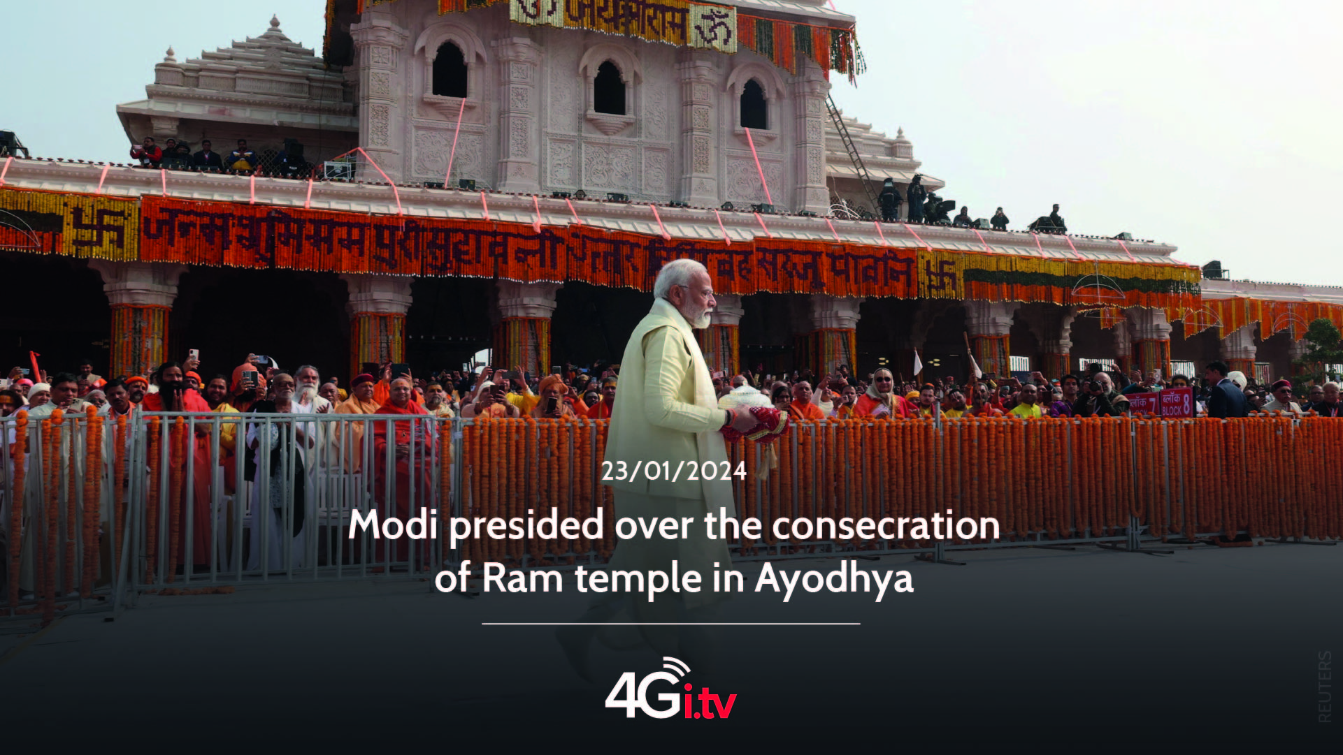 Read more about the article Modi presided over the consecration of Ram temple in Ayodhya