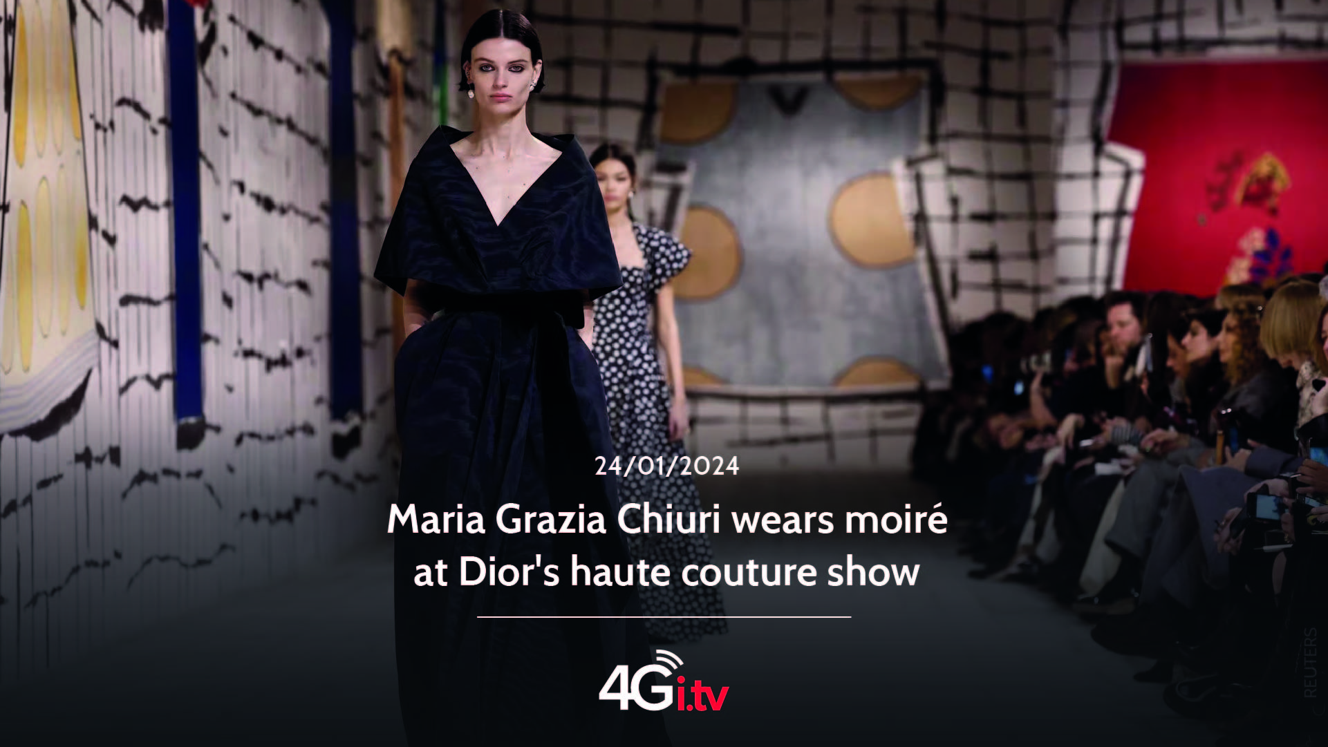 Подробнее о статье Maria Grazia Chiuri wears moiré at Dior’s haute couture show