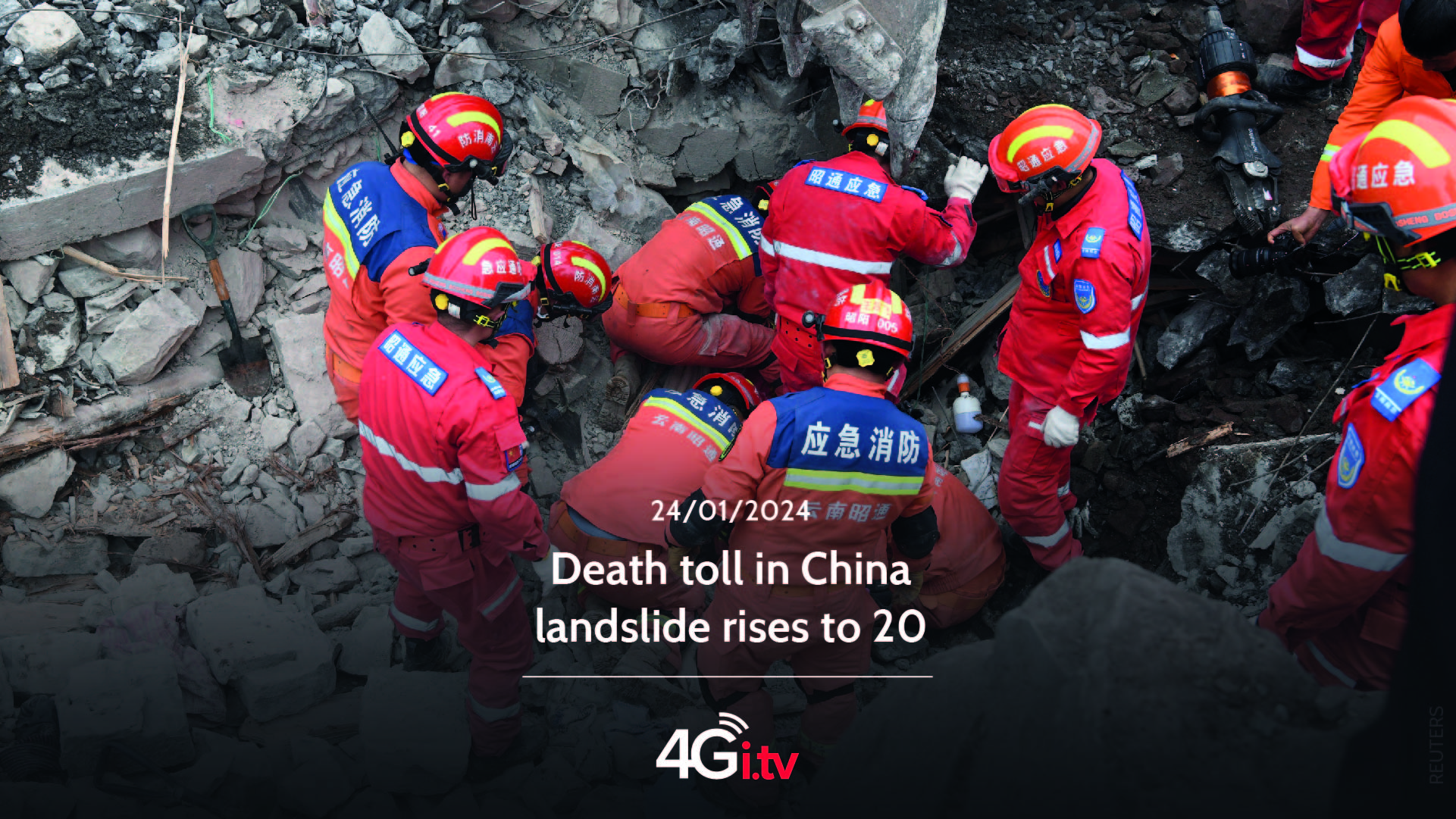 Read more about the article Death toll in China landslide rises to 20 