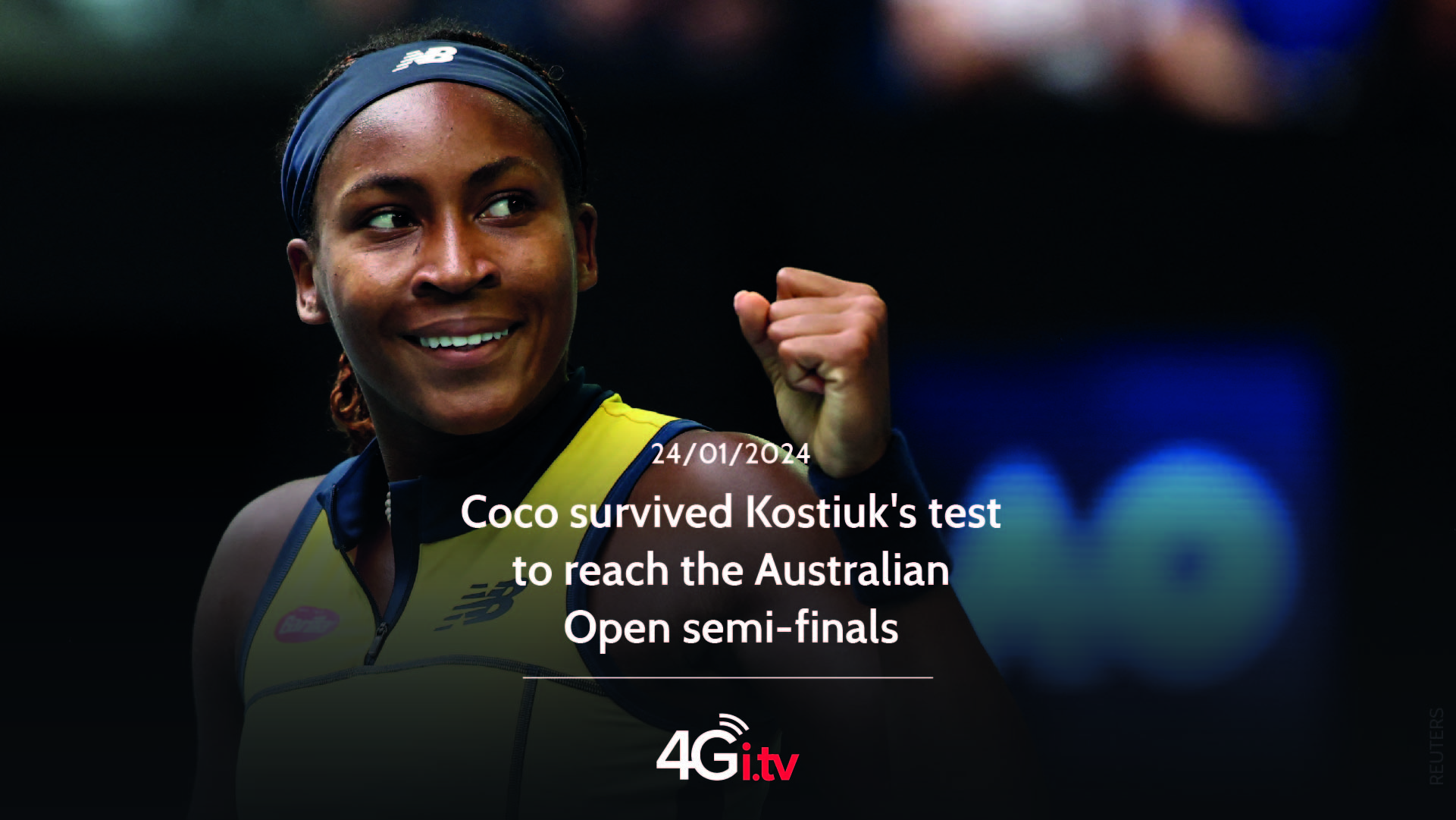 Read more about the article Coco survived Kostiuk’s test to reach the Australian Open semi-finals