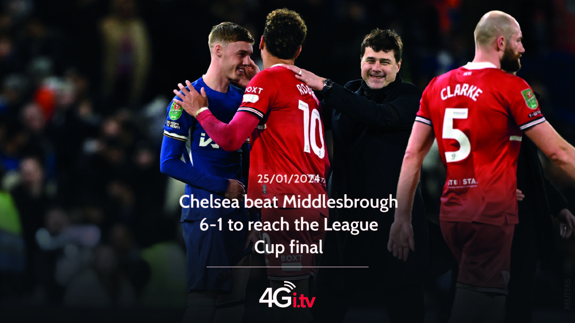 Read more about the article Chelsea beat Middlesbrough 6-1 to reach the League Cup final