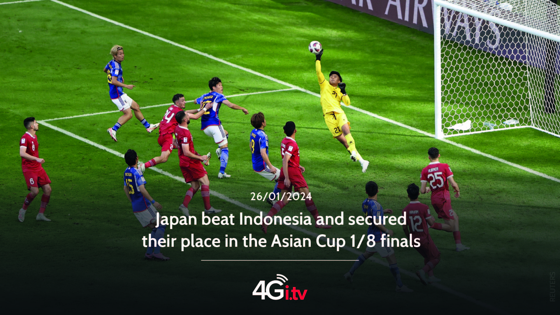 Read more about the article Japan beat Indonesia and secured their place in the Asian Cup 1/8 finals