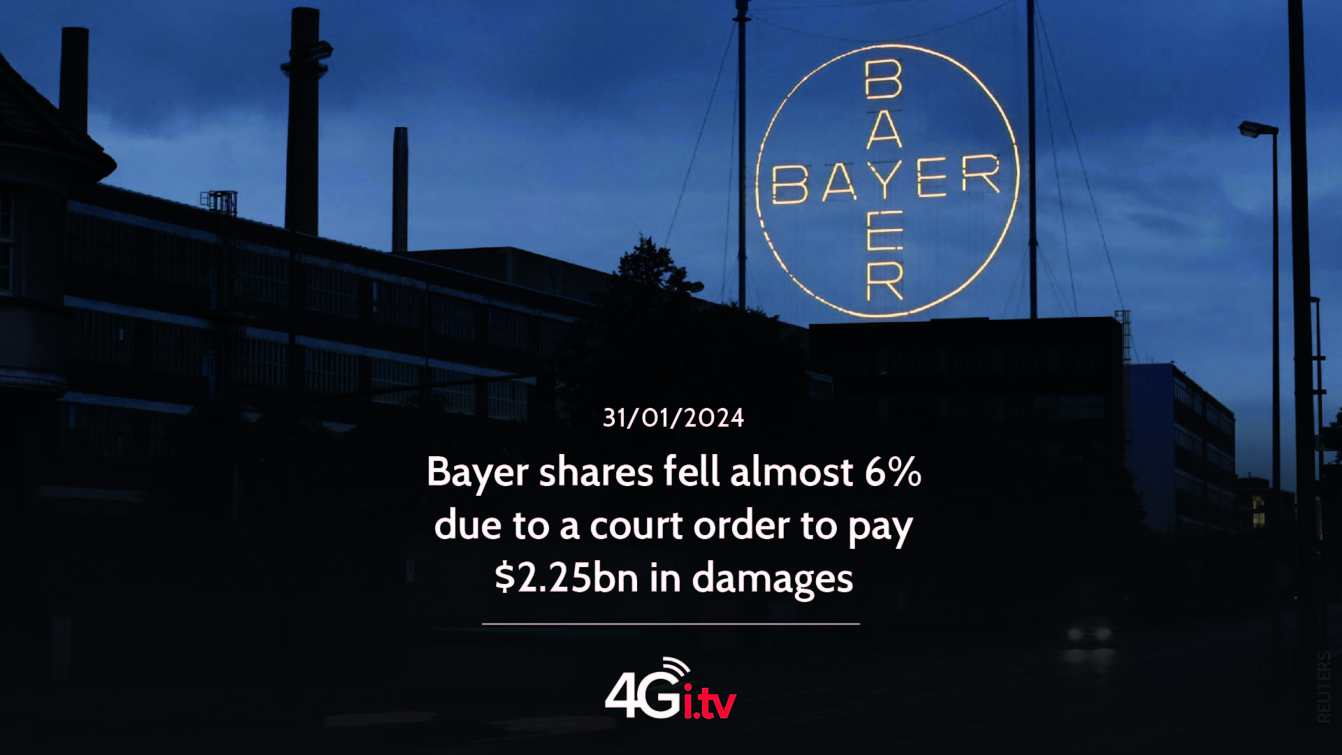 Подробнее о статье Bayer shares fell almost 6% due to a court order to pay $2.25bn in damages