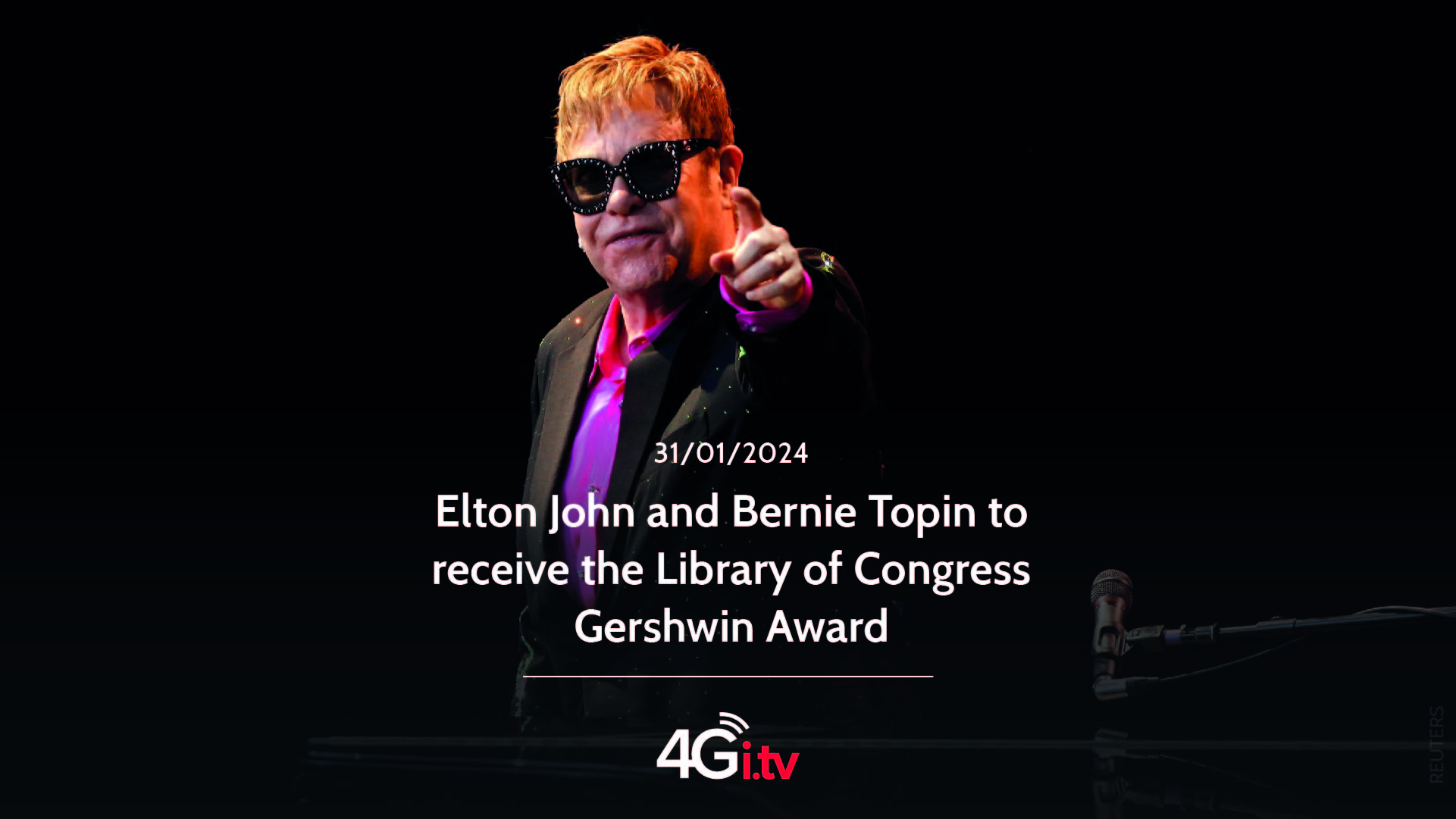 Подробнее о статье Elton John and Bernie Topin to receive the Library of Congress Gershwin Award
