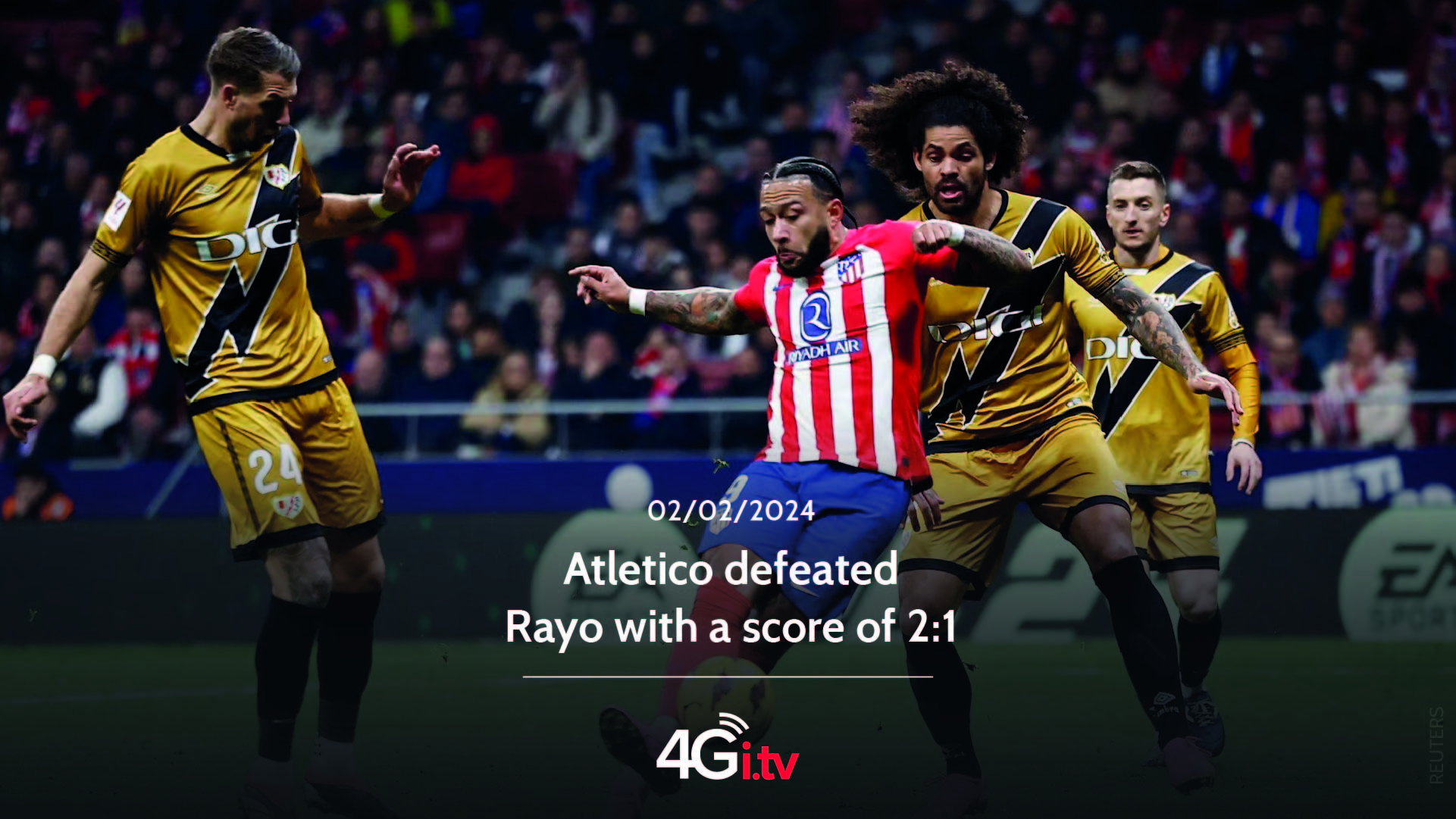 Read more about the article Atletico defeated Rayo with a score of 2:1