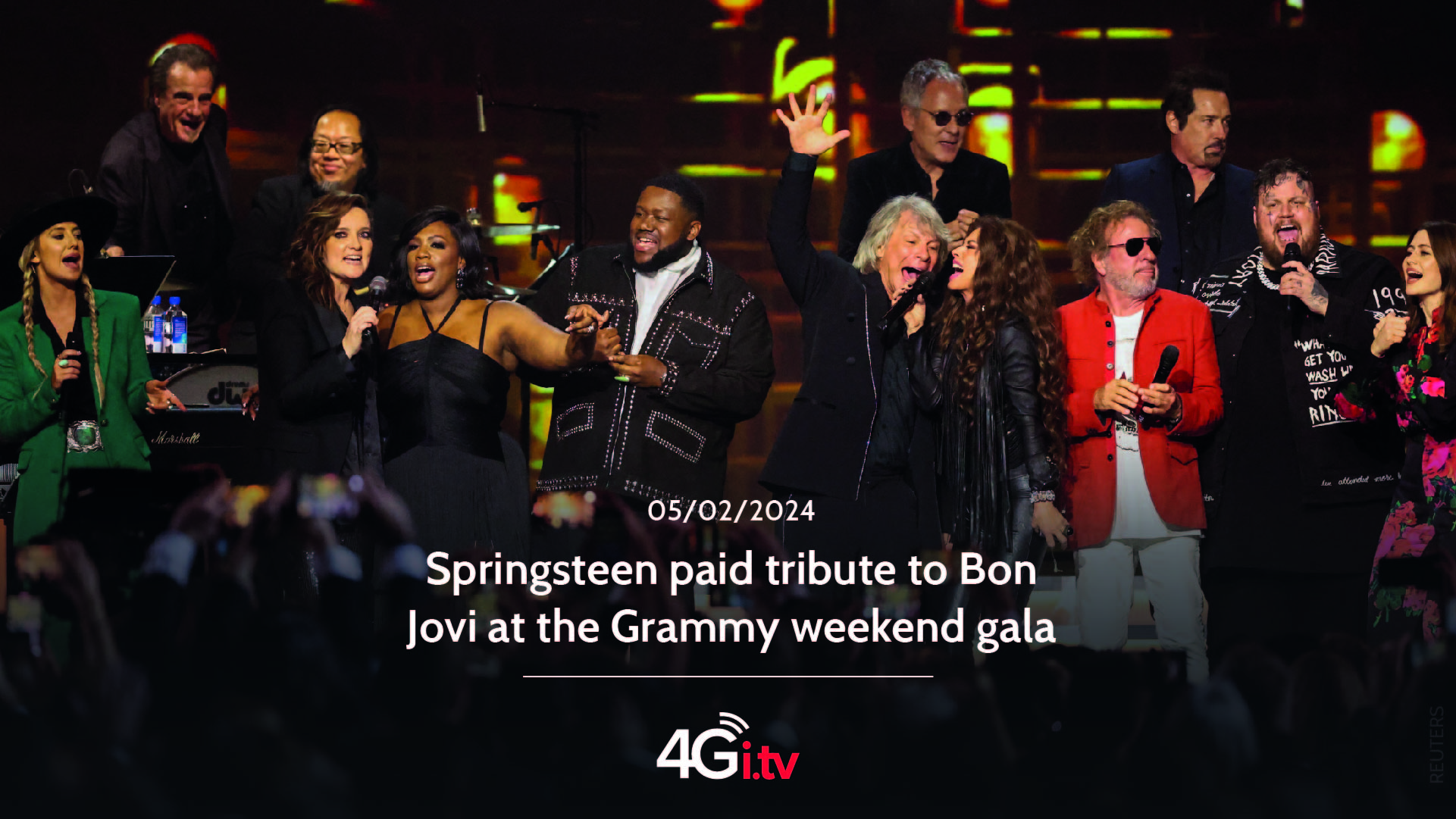 Подробнее о статье Springsteen paid tribute to Bon Jovi at the Grammy weekend gala
