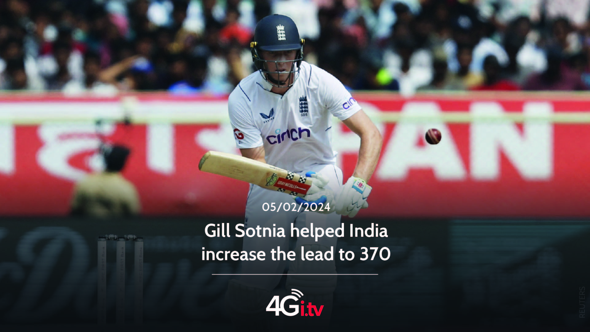 Read more about the article Gill Sotnia helped India increase the lead to 370