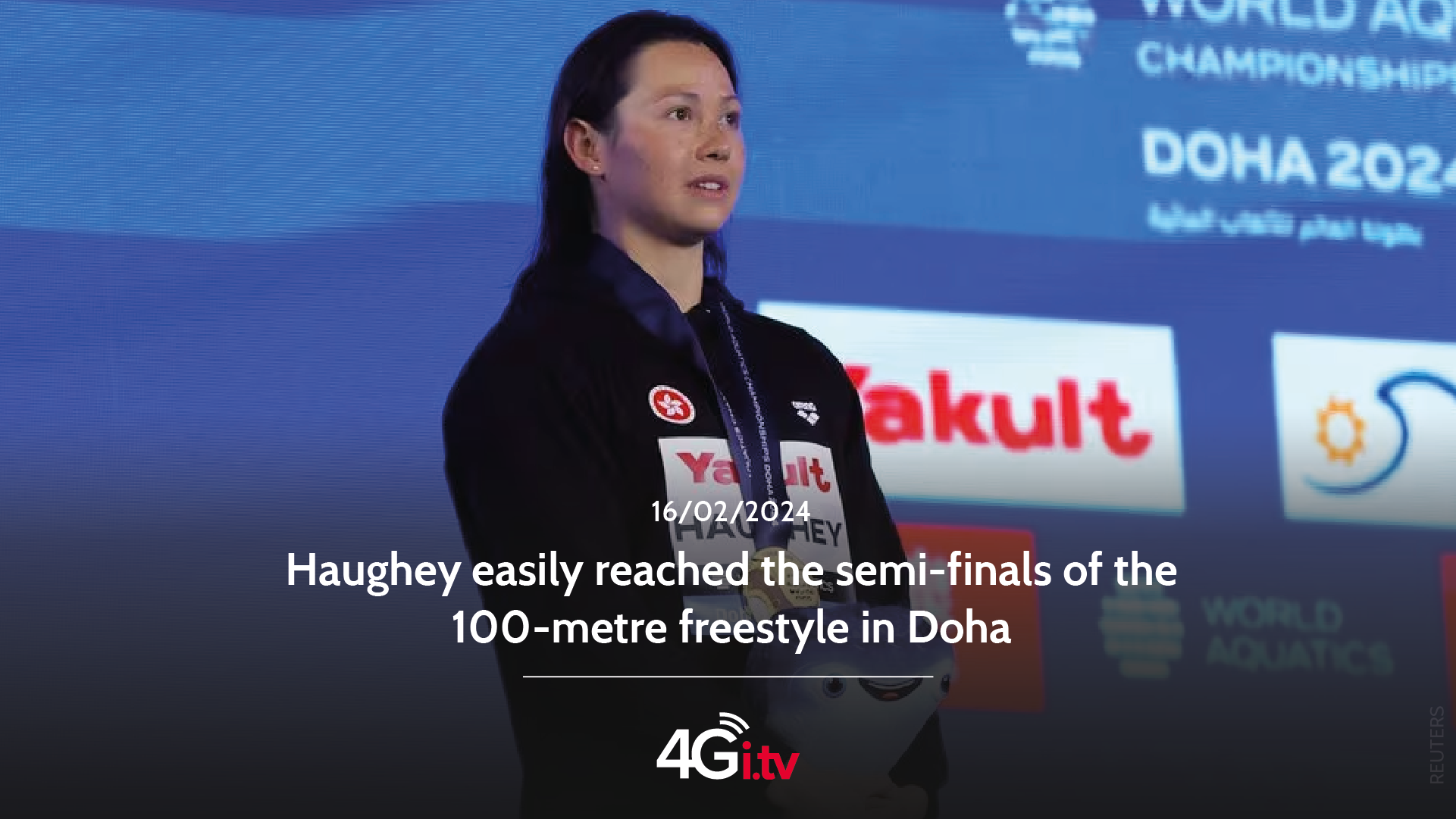 Read more about the article Haughey easily reached the semi-finals of the 100-metre freestyle in Doha 