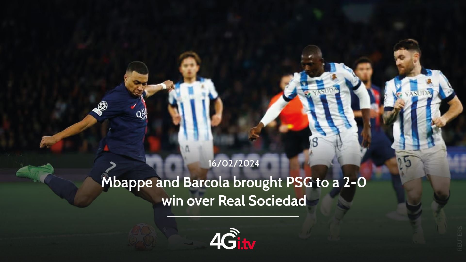Read more about the article Mbappe and Barcola brought PSG to a 2-0 win over Real Sociedad 