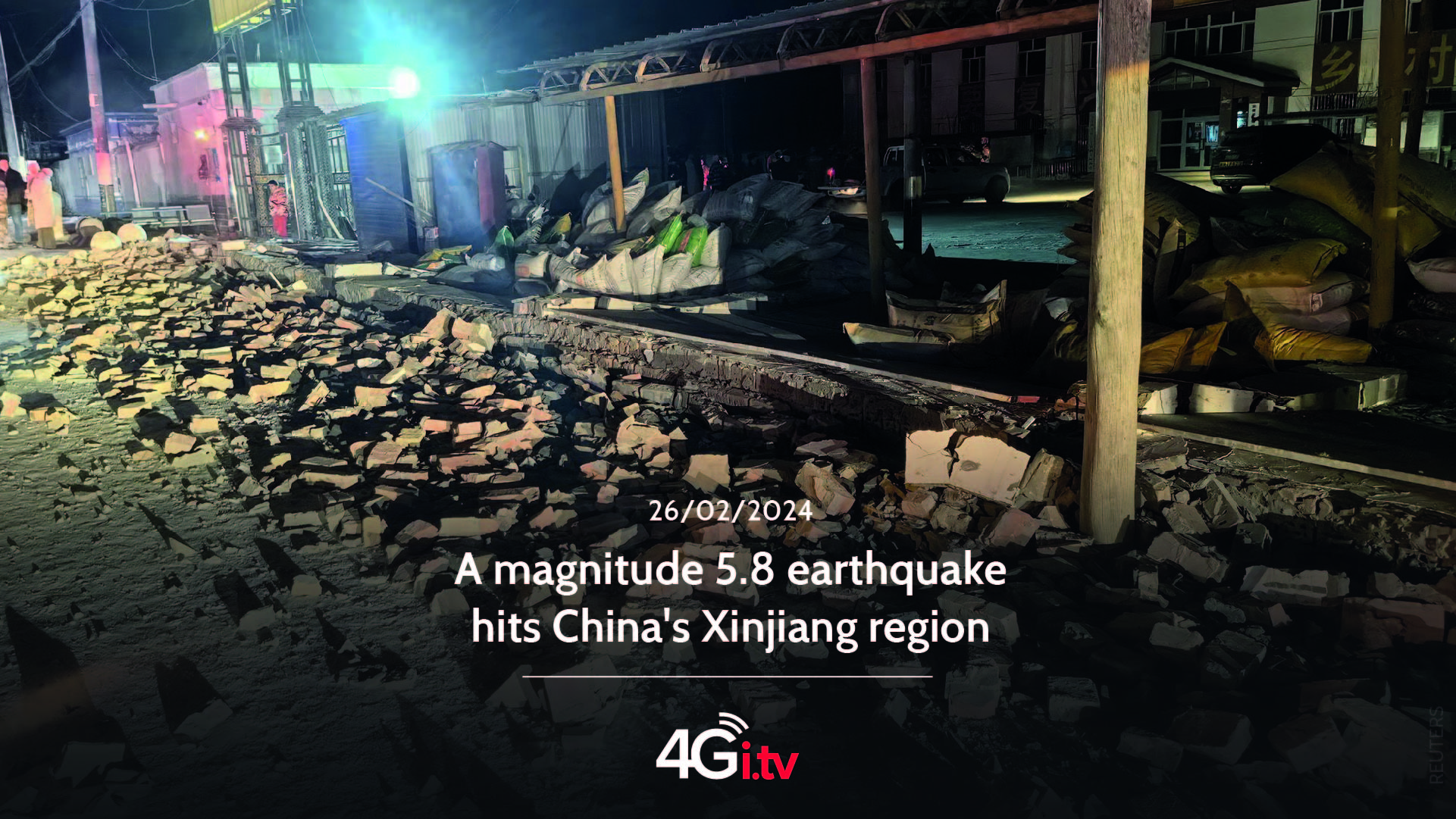 Read more about the article A magnitude 5.8 earthquake hits China’s Xinjiang region