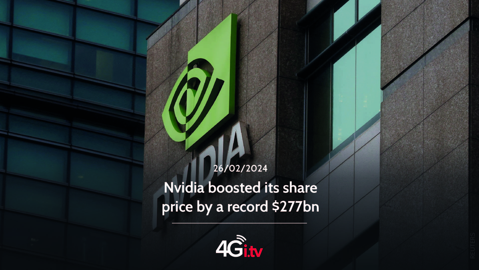 Read more about the article Nvidia boosted its share price by a record $277bn